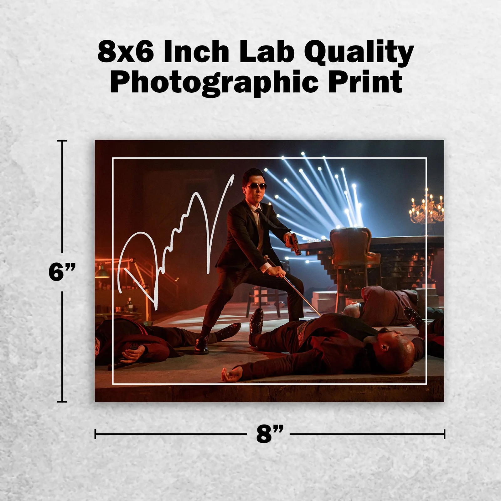 Donnie Yen 8x6 Photo Signed Memorabilia 8x6 Pre Printed Autograph Photo, изображение 2