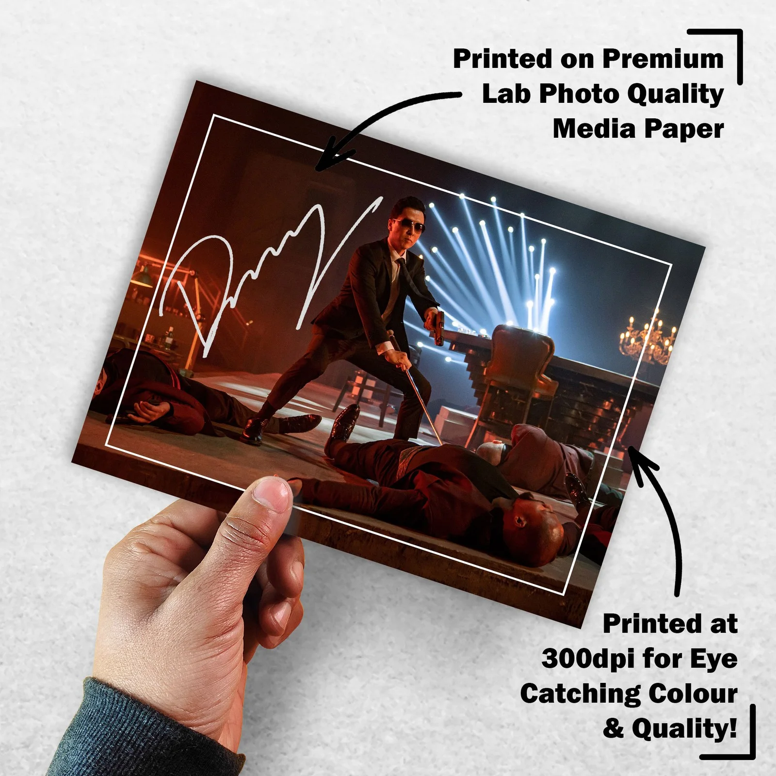 Donnie Yen 8x6 Photo Signed Memorabilia 8x6 Pre Printed Autograph Photo, изображение 3
