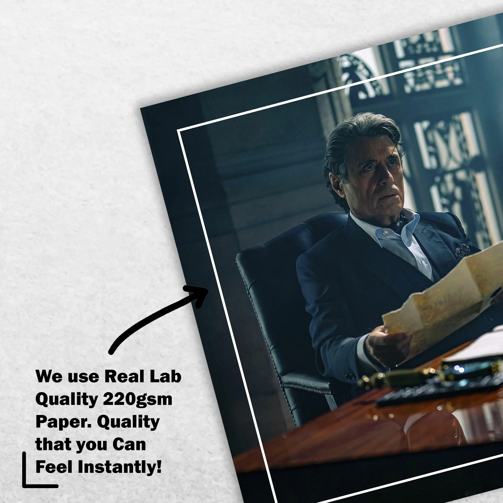 Ian McShane 8x6 Photo Signed Memorabilia 8x6 Pre Printed Autograph Photo, изображение 4