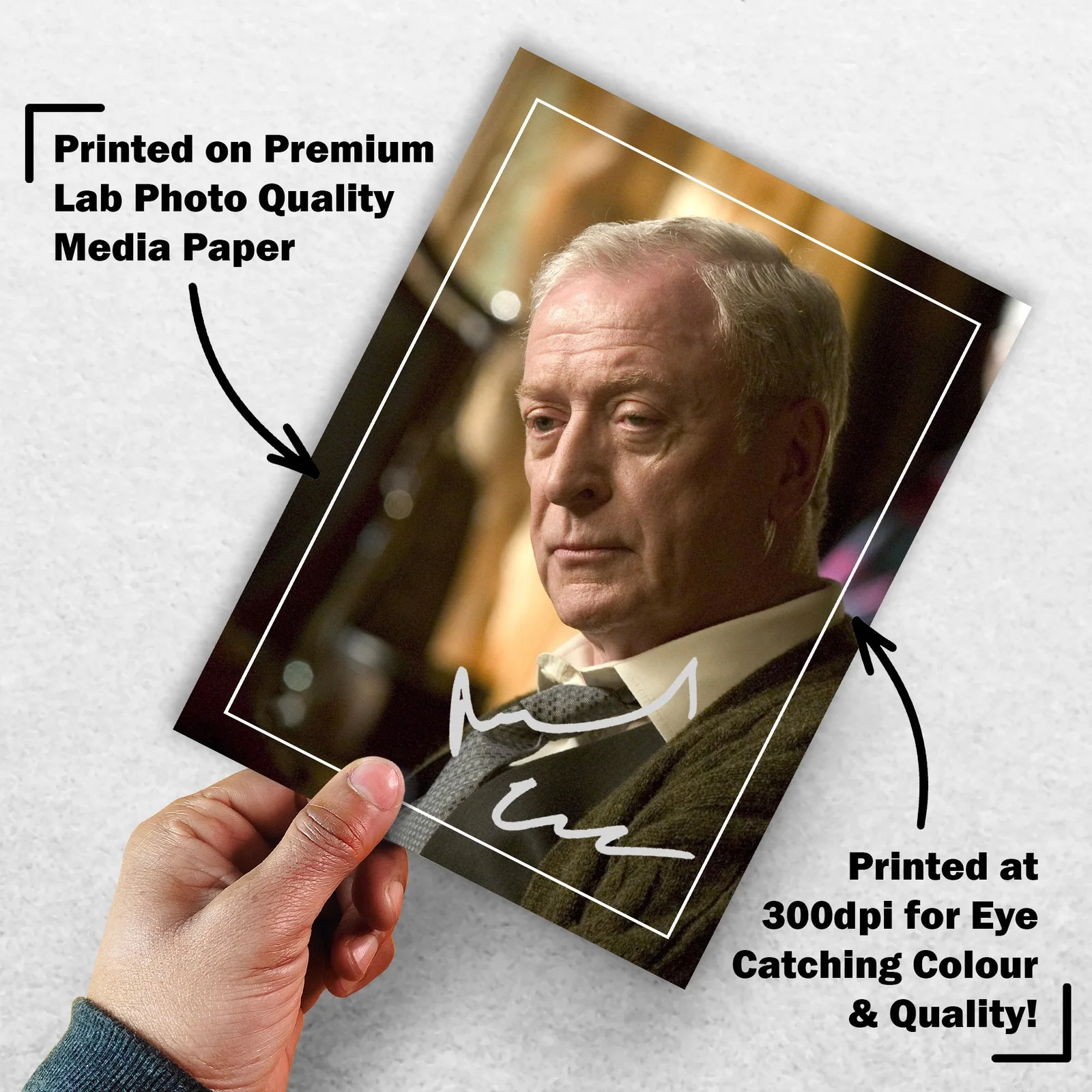 Michael Caine Signed Memorabilia 8x6 Pre Printed Autograph Photo Memorabilia, изображение 3