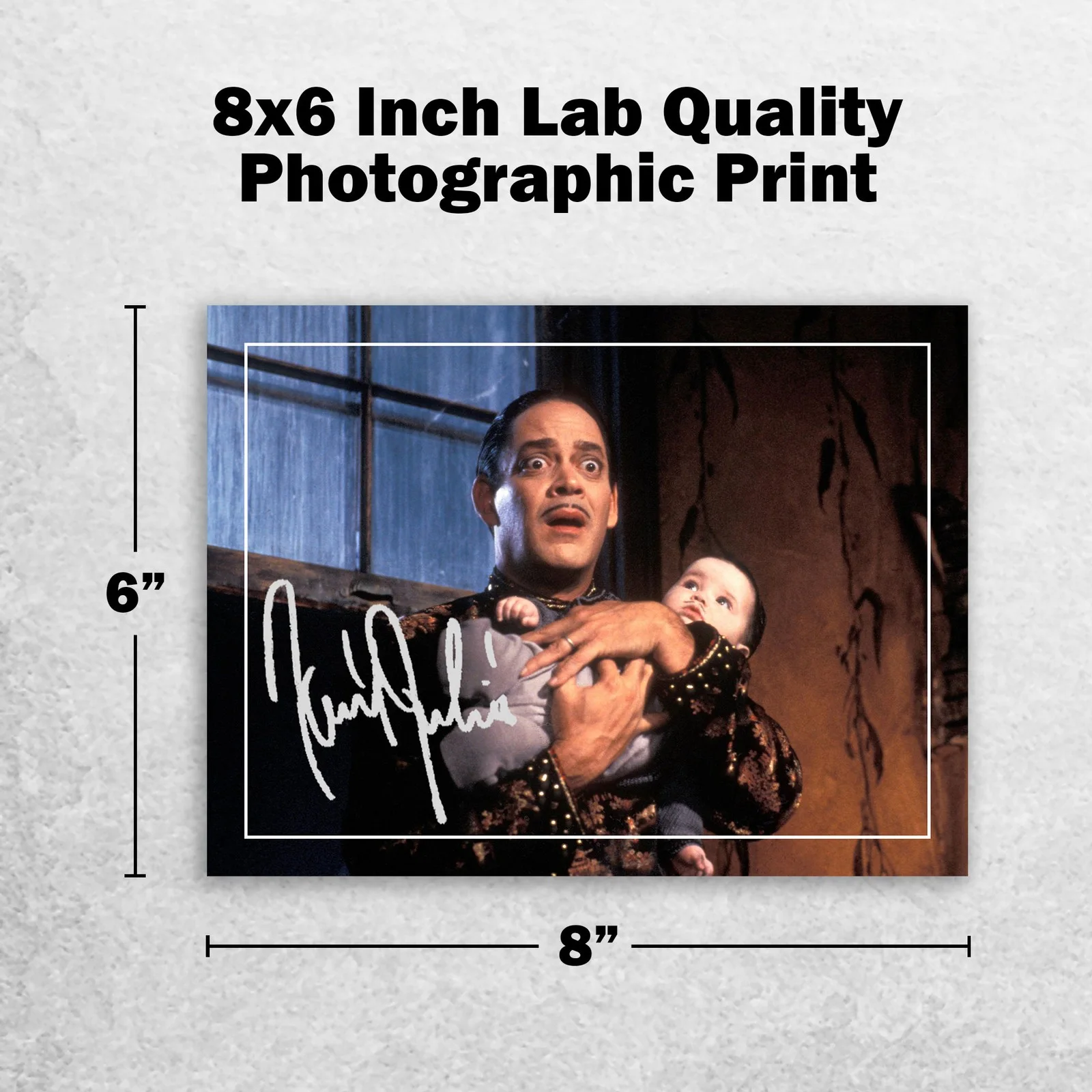 Raul Julia 8x6 Photo Signed Memorabilia 8x6 Pre Printed Autograph Photo, изображение 2