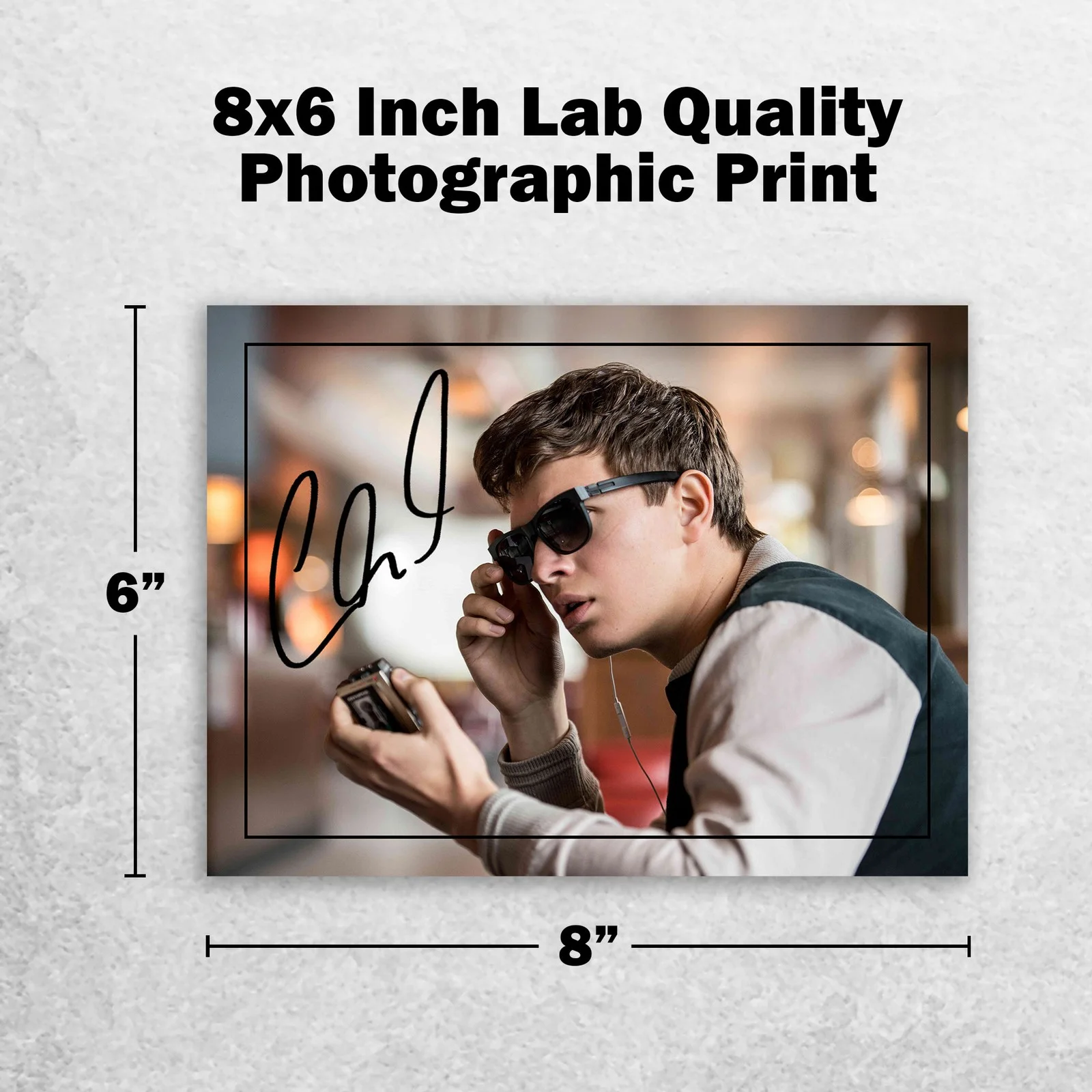 Ansel Elgort 8x6 Photo Signed Memorabilia 8x6 Pre Printed Autograph Photo, изображение 2
