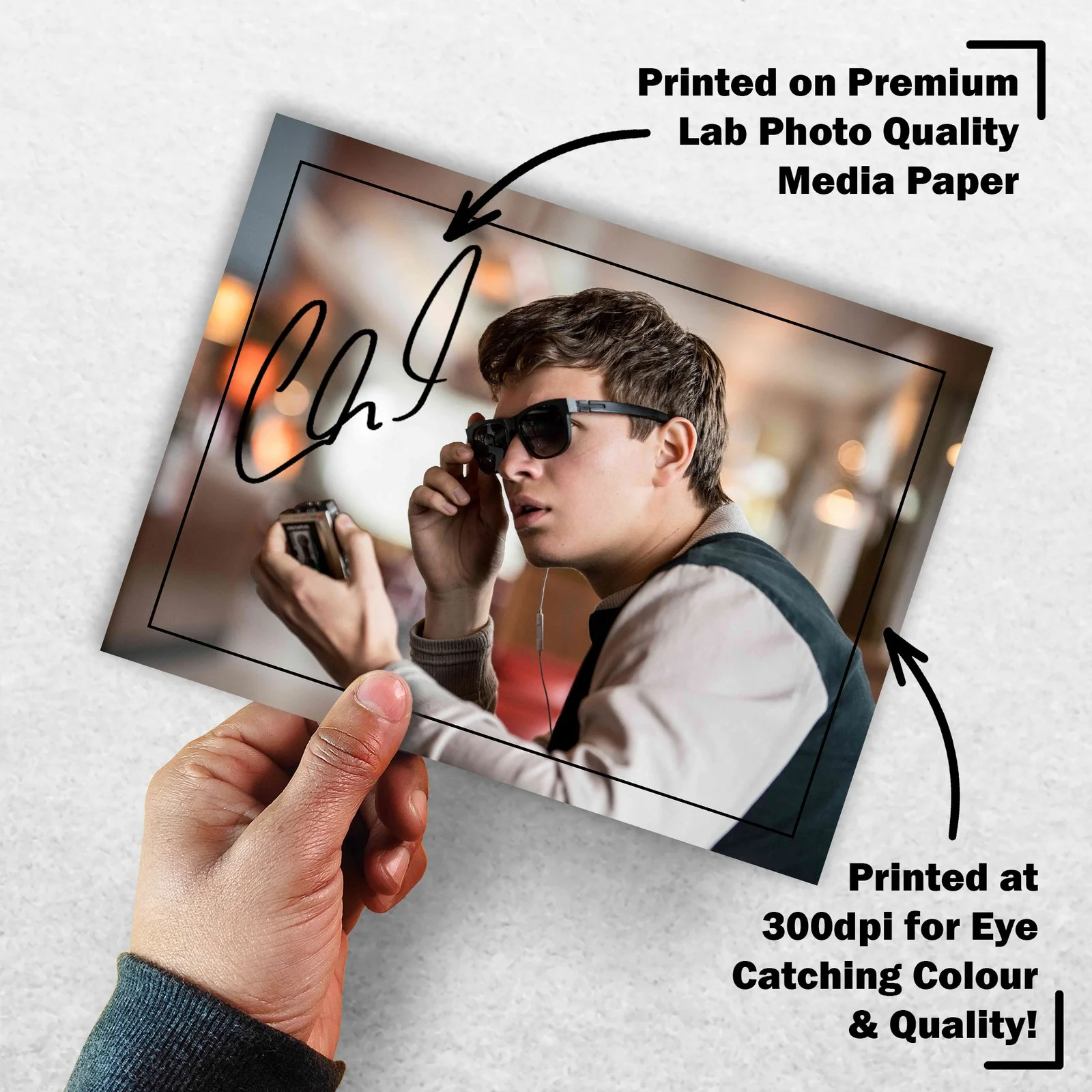 Ansel Elgort 8x6 Photo Signed Memorabilia 8x6 Pre Printed Autograph Photo, изображение 3