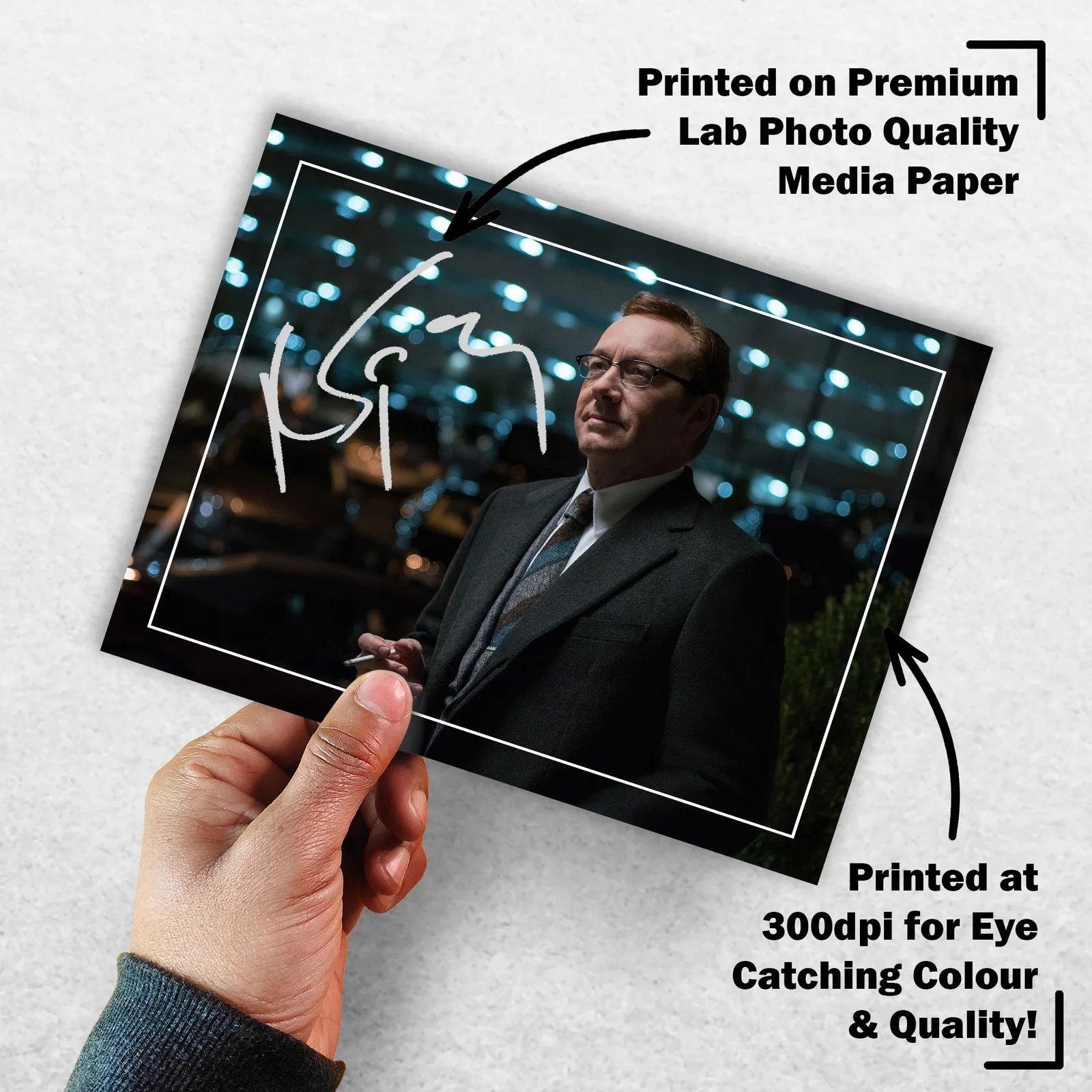 Kevin Spacey 8x6 Photo Signed Memorabilia 8x6 Pre Printed Autograph Photo, image 3