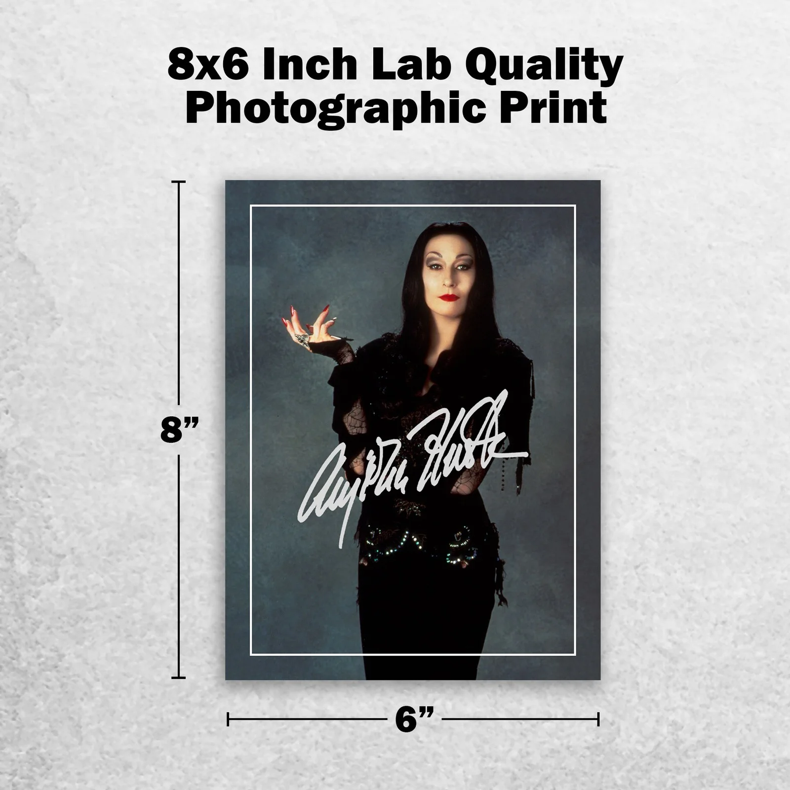 Anjelica Huston Signed Memorabilia 8x6 Pre Printed Autograph Photo Memorabilia, изображение 2