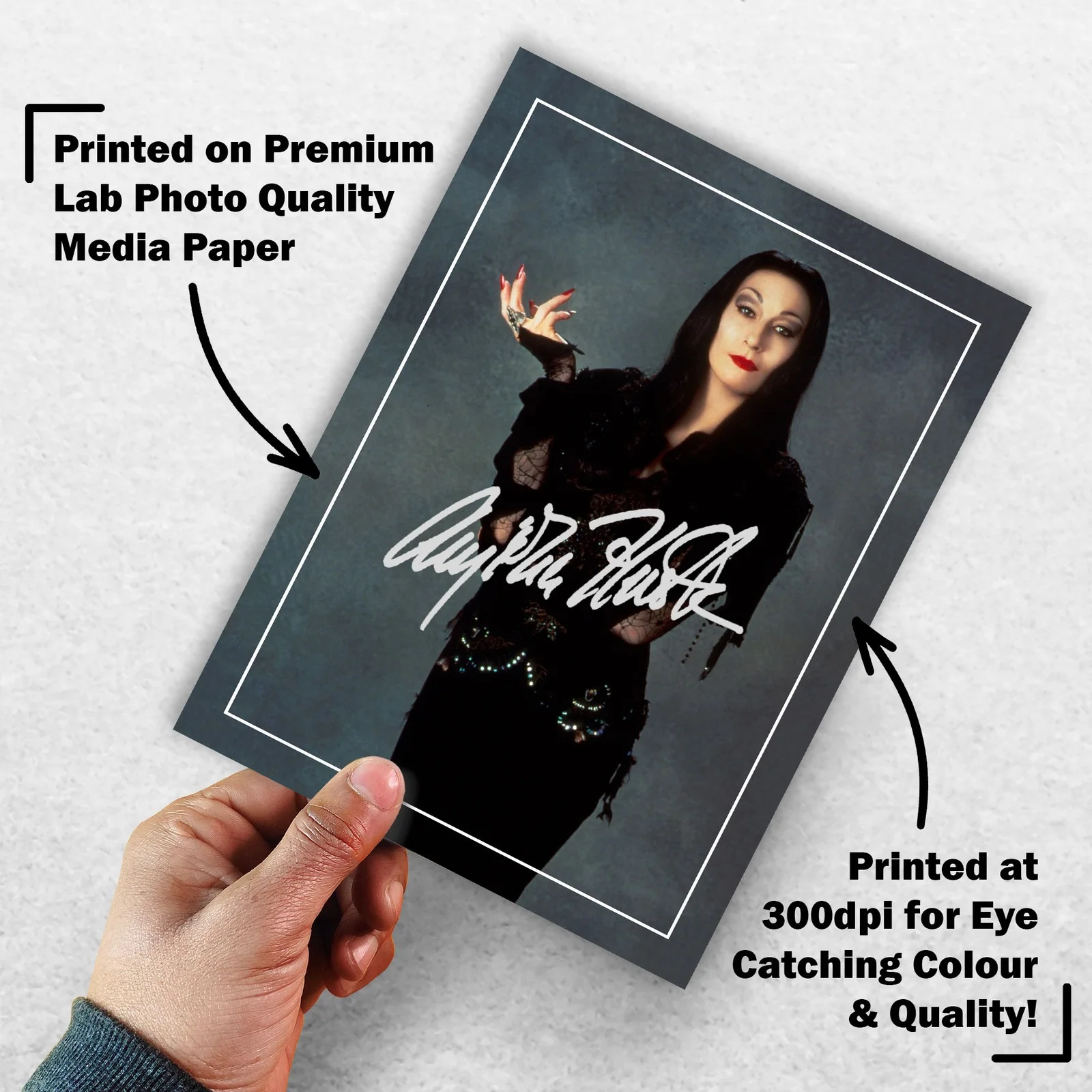 Anjelica Huston Signed Memorabilia 8x6 Pre Printed Autograph Photo Memorabilia, изображение 3
