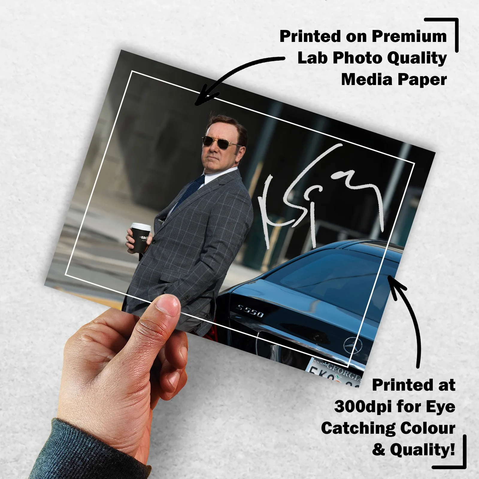 Kevin Spacey 8x6 Photo Signed Memorabilia 8x6 Pre Printed Autograph Photo, изображение 3