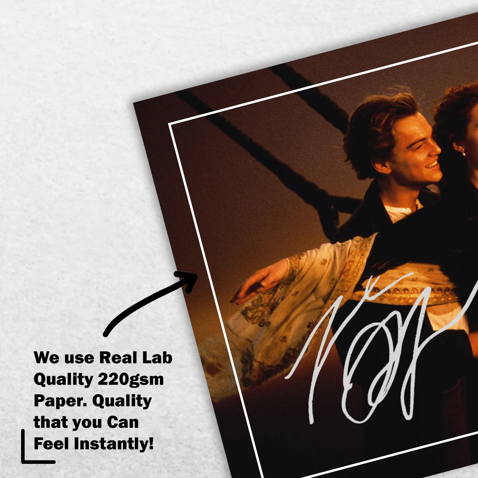 Leonardo DiCaprio Kate Winslet Signed Memorabilia 8x6 Pre Printed Autograph, image 4