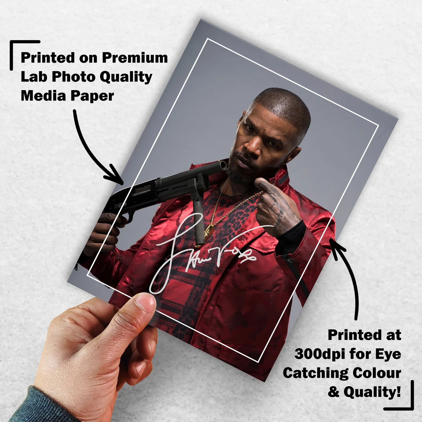 Jamie Foxx 8x6 Photo Signed Memorabilia 8x6 Pre Printed Autograph Photo, image 3