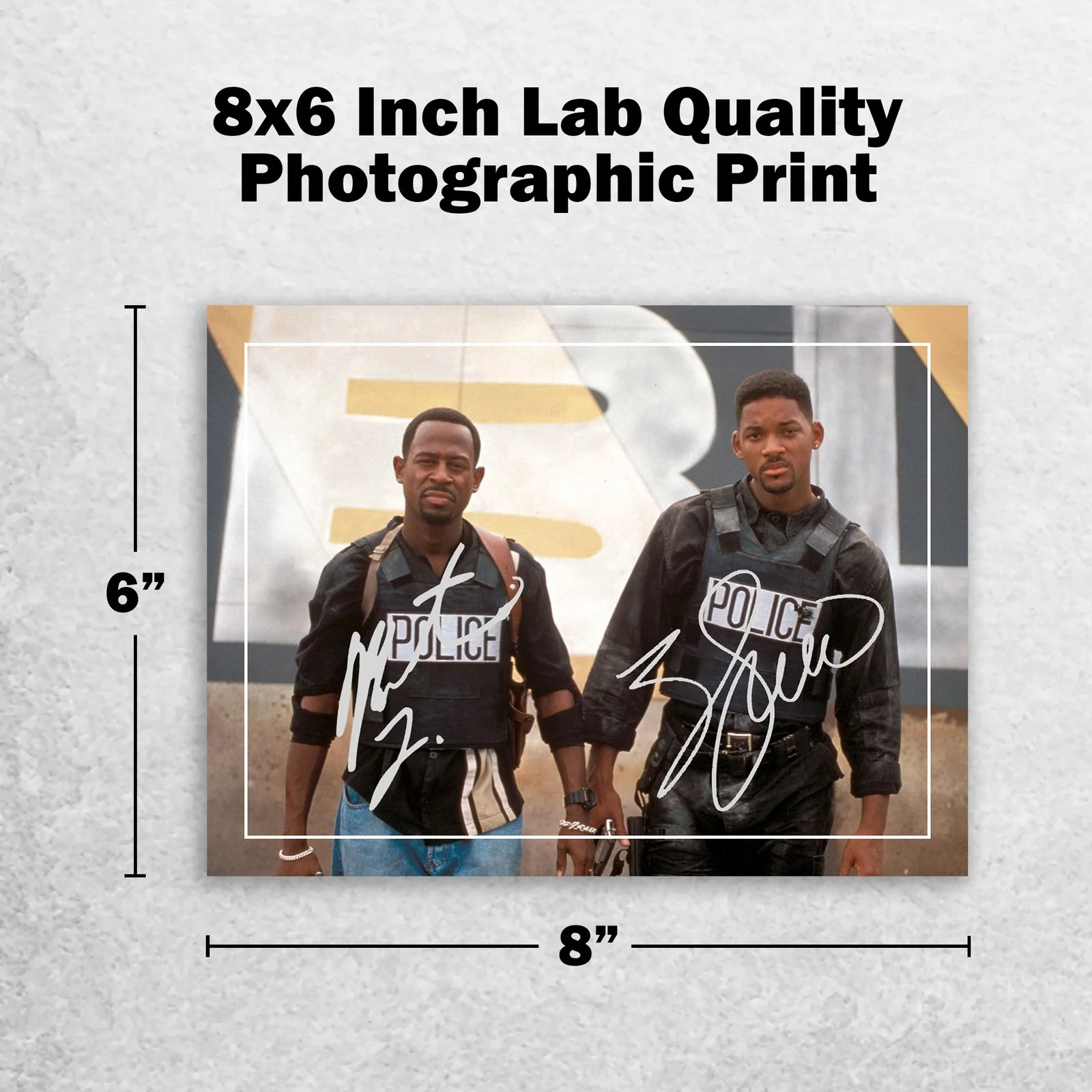 Will Smith Martin Lawrence Signed Memorabilia 8x6 Pre Printed Autograph Photo, изображение 2