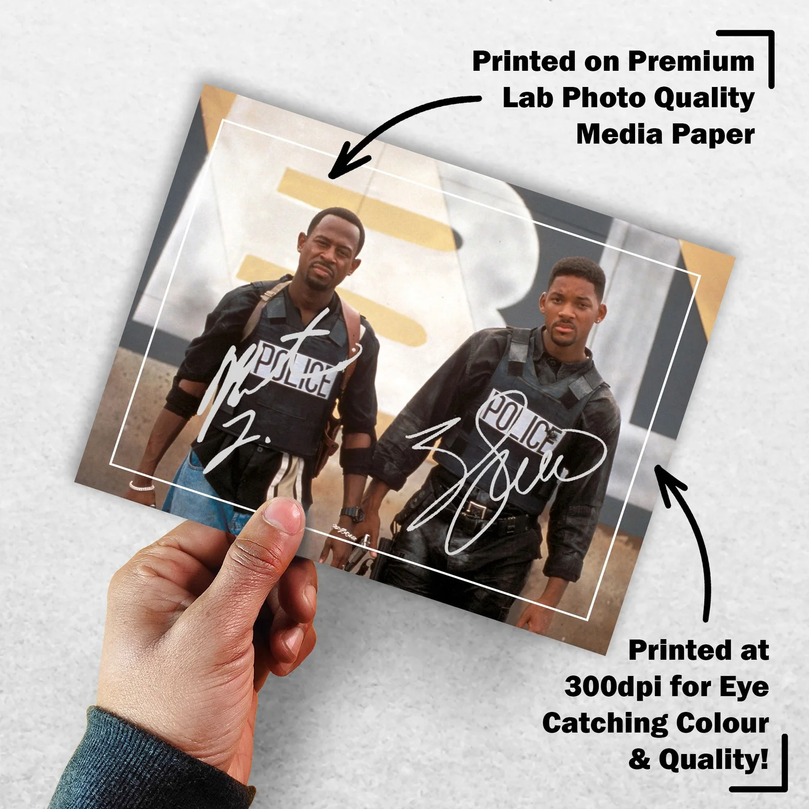 Will Smith Martin Lawrence Signed Memorabilia 8x6 Pre Printed Autograph Photo, изображение 3