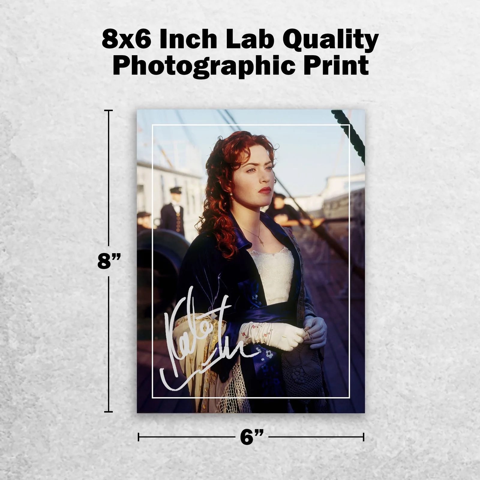 Kate Winslet Signed Memorabilia 8x6 Pre Printed Autograph Photo Memorabilia, изображение 2