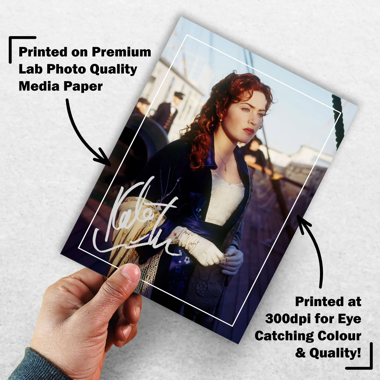 Kate Winslet Signed Memorabilia 8x6 Pre Printed Autograph Photo Memorabilia, изображение 3