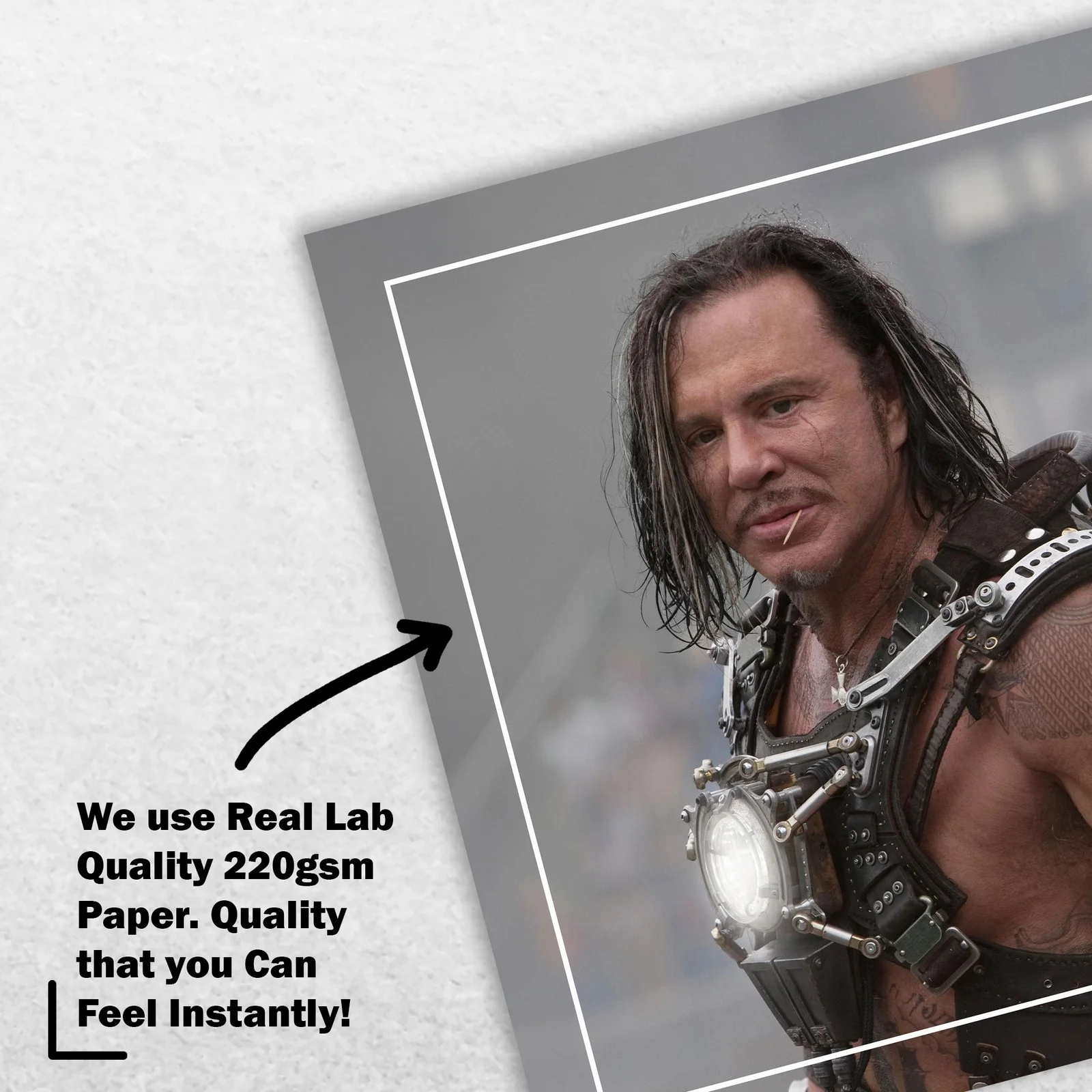 Mickey Rourke 8x6 Photo Signed Memorabilia 8x6 Pre Printed Autograph Photo, image 4
