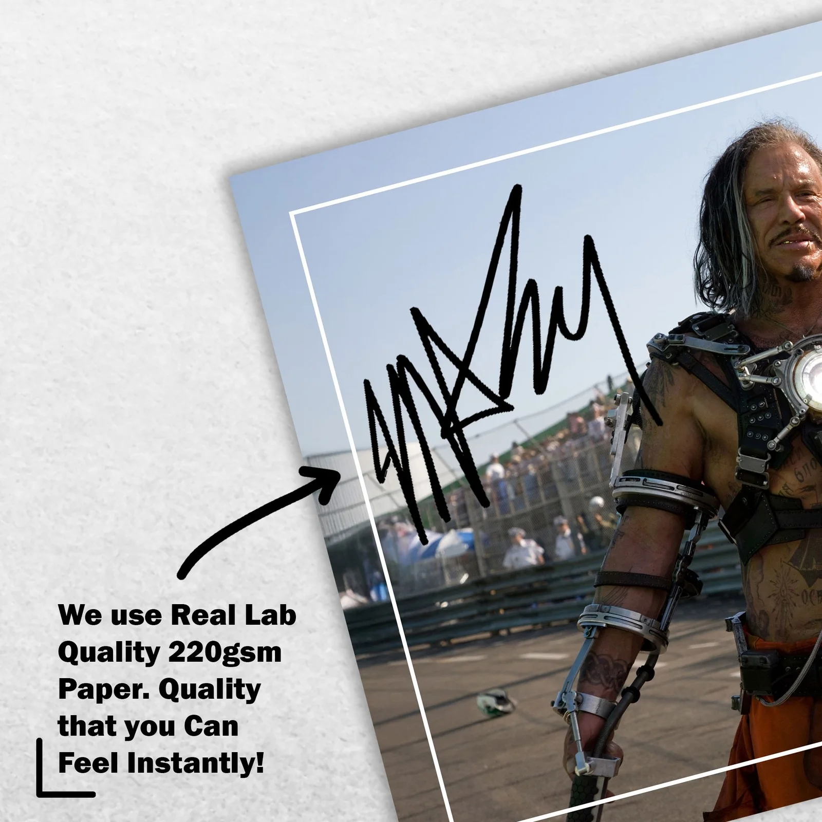 Mickey Rourke 8x6 Photo Signed Memorabilia 8x6 Pre Printed Autograph Photo, изображение 4