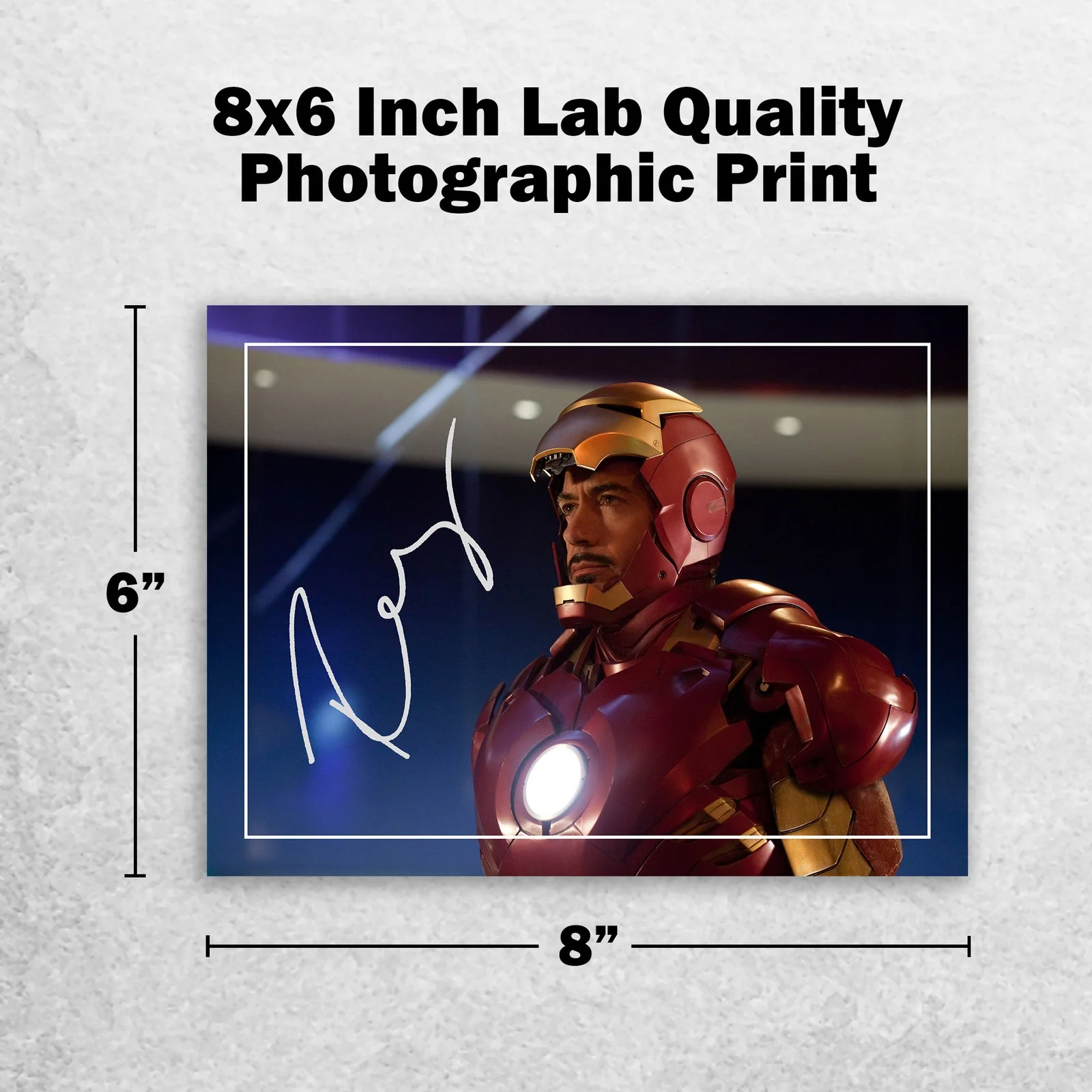 Robert Downey Jr 8x6 Signed Memorabilia 8x6 Pre Printed Autograph Photo, изображение 2