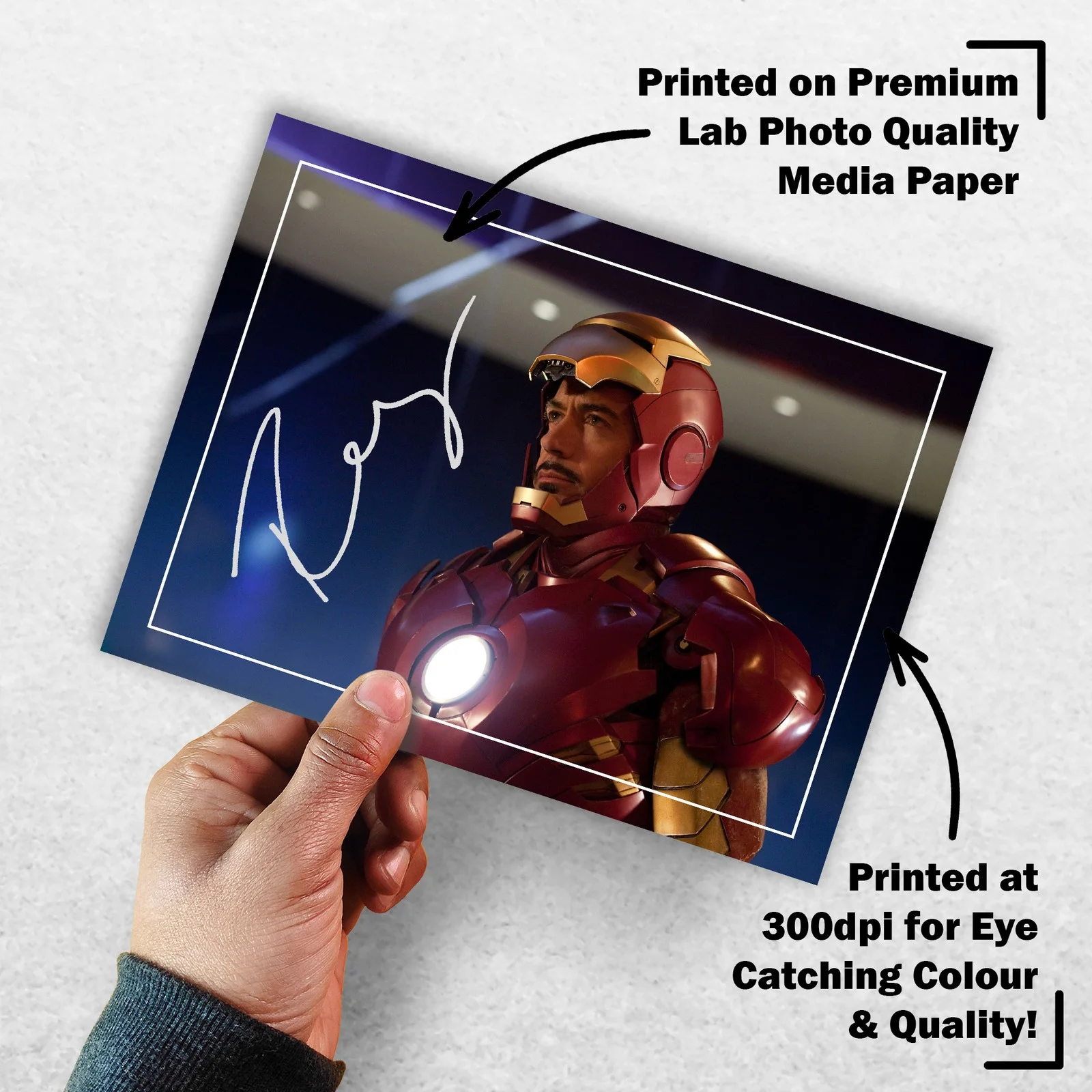 Robert Downey Jr 8x6 Signed Memorabilia 8x6 Pre Printed Autograph Photo, изображение 3