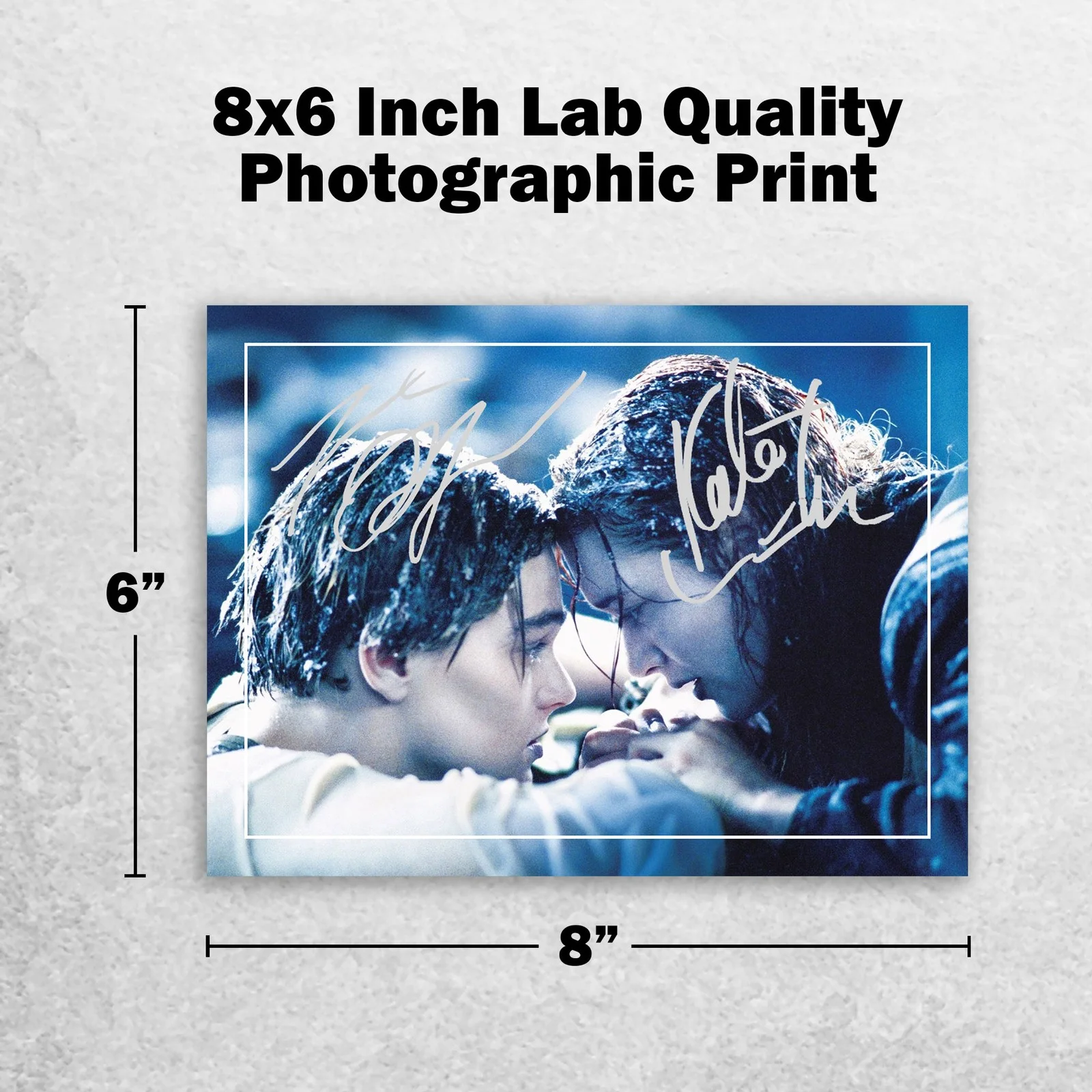 Leonardo DiCaprio Kate Winslet Signed Memorabilia 8x6 Pre Printed Autograph, image 2