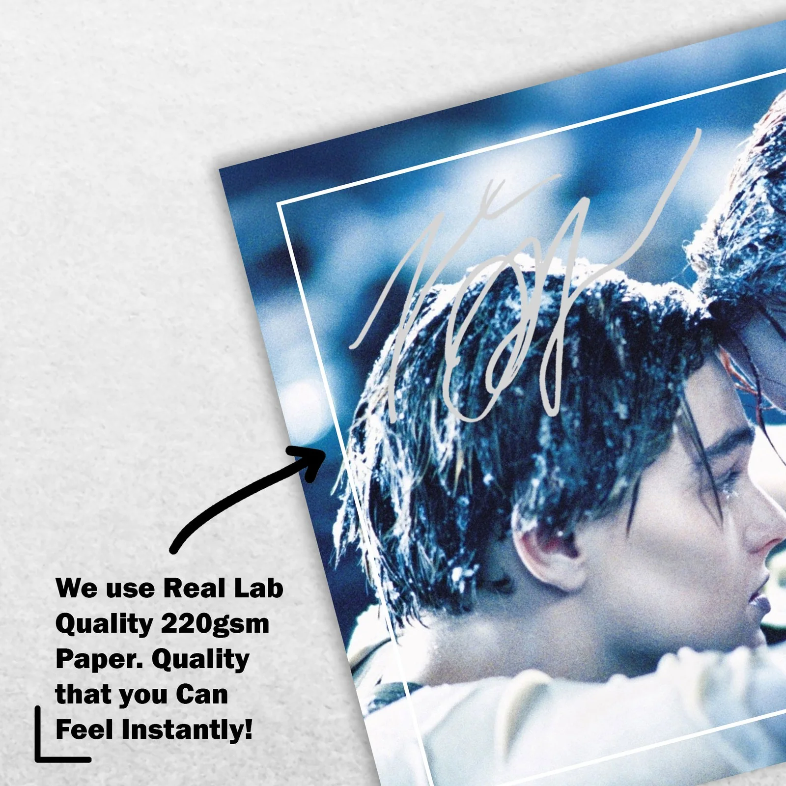 Leonardo DiCaprio Kate Winslet Signed Memorabilia 8x6 Pre Printed Autograph, image 4