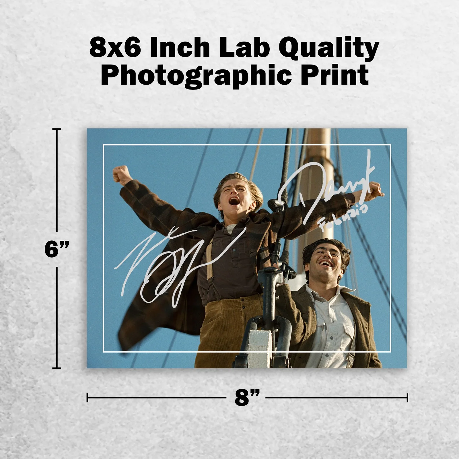 Leonardo DiCaprio Danny Nucci Signed Memorabilia 8x6 Pre Printed Autograph Photo, изображение 2