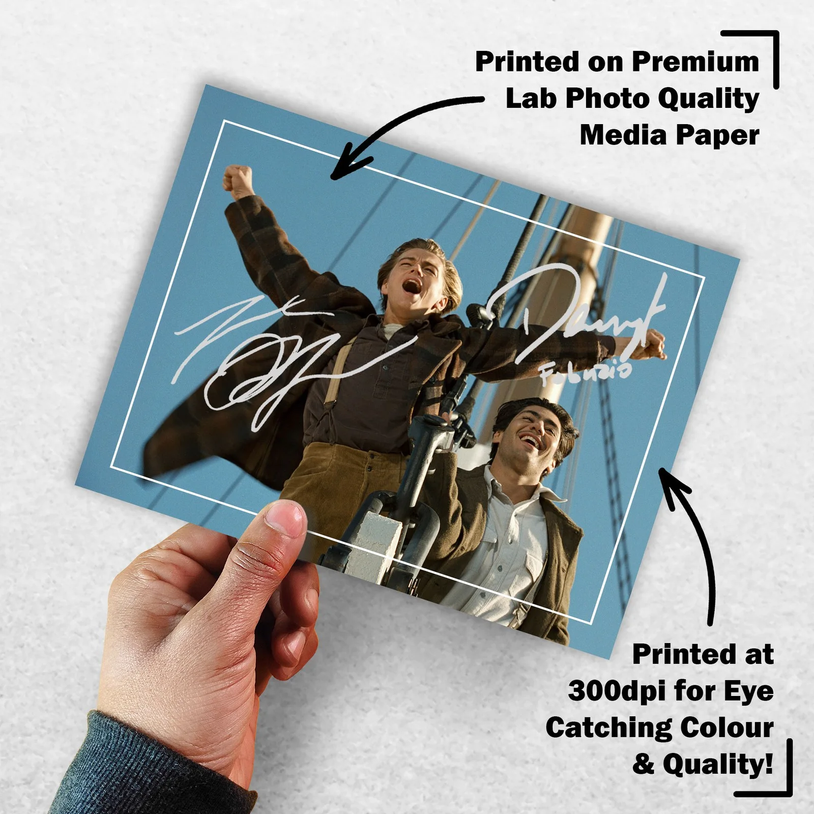 Leonardo DiCaprio Danny Nucci Signed Memorabilia 8x6 Pre Printed Autograph Photo, изображение 3