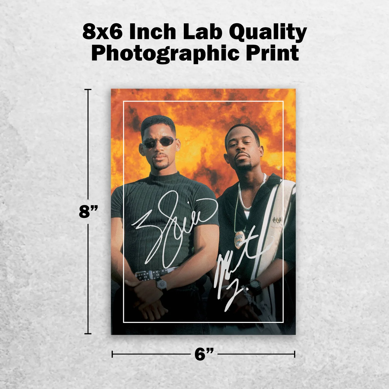 Will Smith Martin Lawrence Signed Memorabilia 8x6 Pre Printed Autograph Photo, изображение 2
