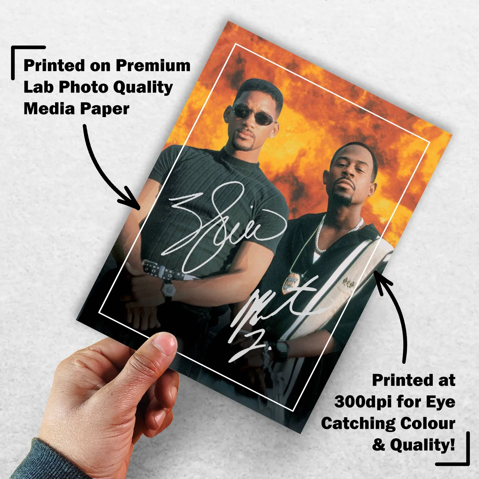 Will Smith Martin Lawrence Signed Memorabilia 8x6 Pre Printed Autograph Photo, изображение 3