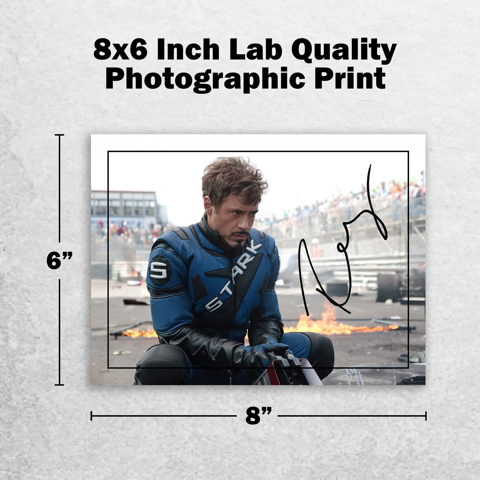 Robert Downey Jr 8x6 Signed Memorabilia 8x6 Pre Printed Autograph Photo, изображение 2