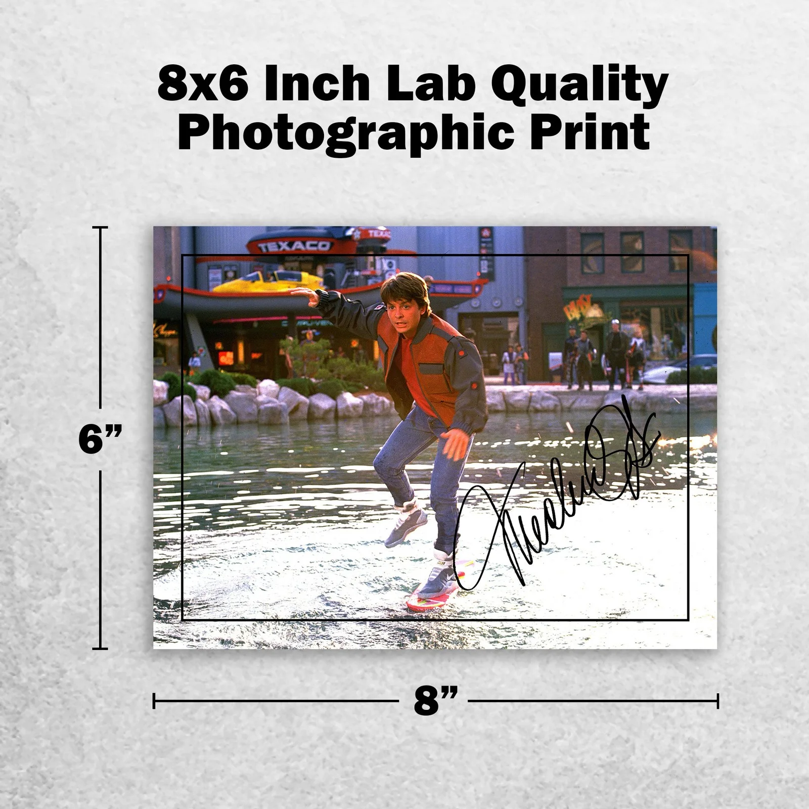 Michael J Fox Signed Memorabilia 8x6 Pre Printed Autograph Photo Memorabilia, image 2