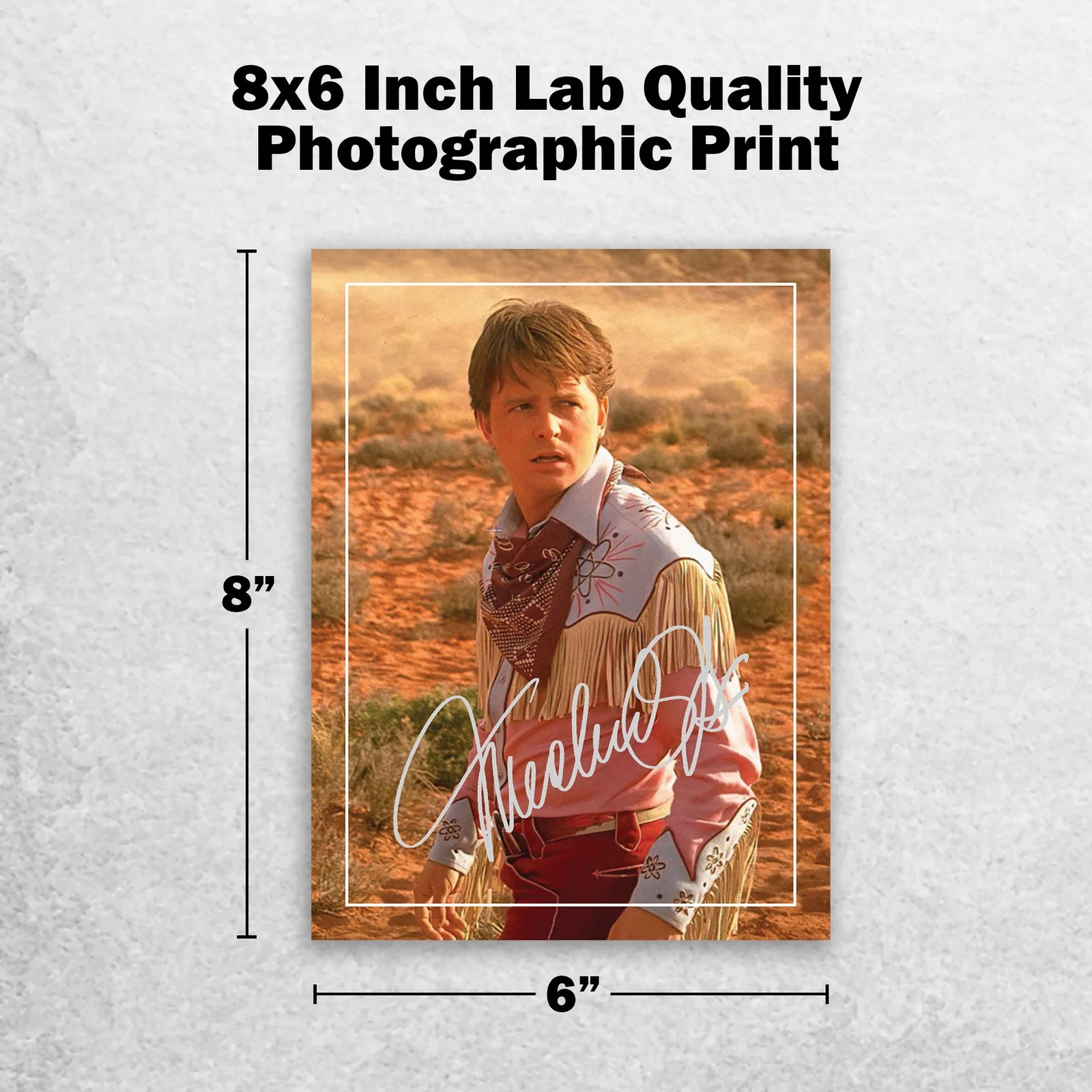 Michael J Fox Signed Memorabilia 8x6 Pre Printed Autograph Photo Memorabilia, изображение 2