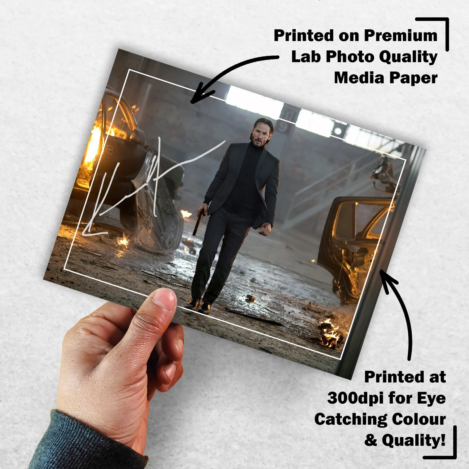 Keanu Reeves Signed Memorabilia 8x6 Pre Printed Autograph Photo Memorabilia, изображение 3