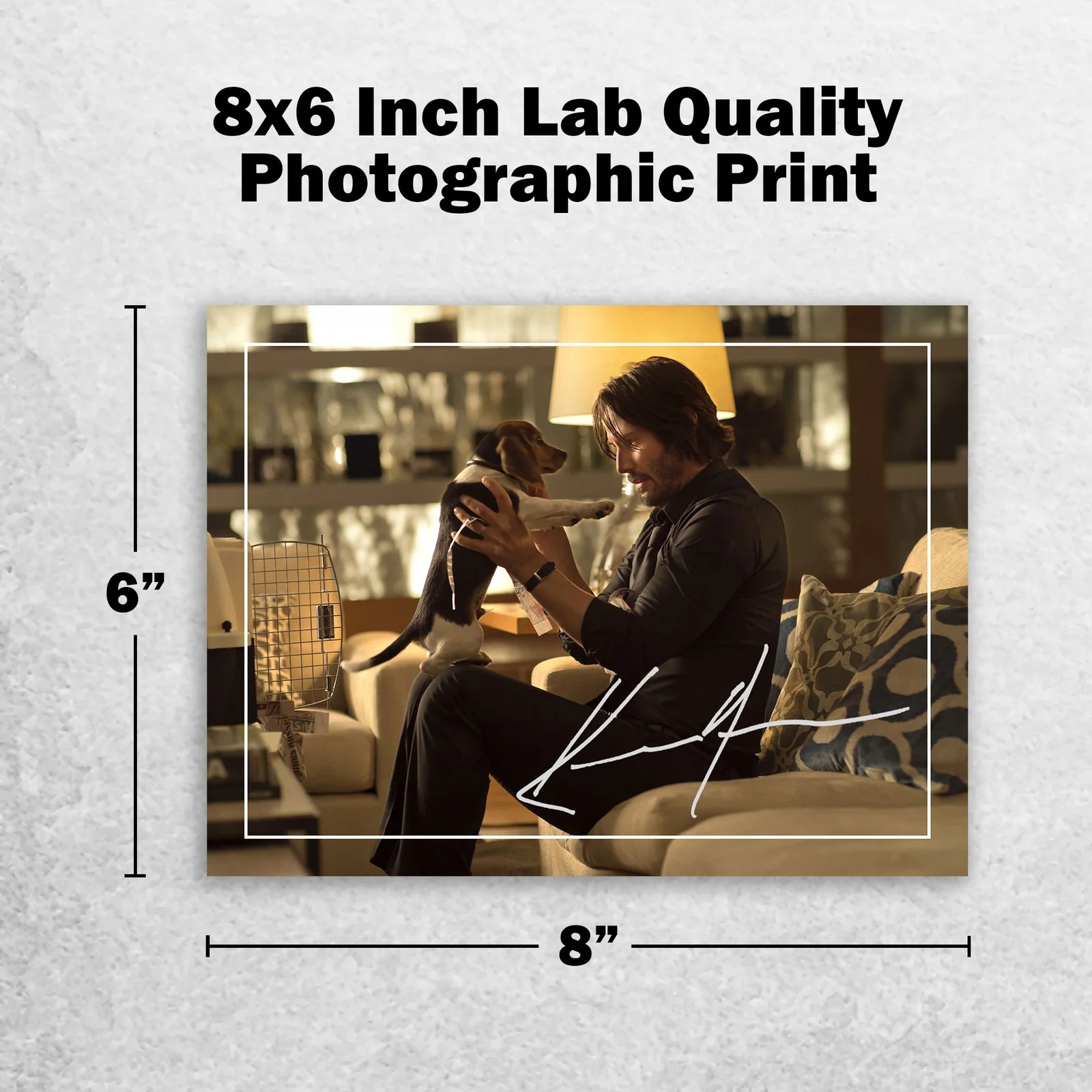 Keanu Reeves 8x6 Photo Signed Memorabilia 8x6 Pre Printed Autograph Photo, изображение 2