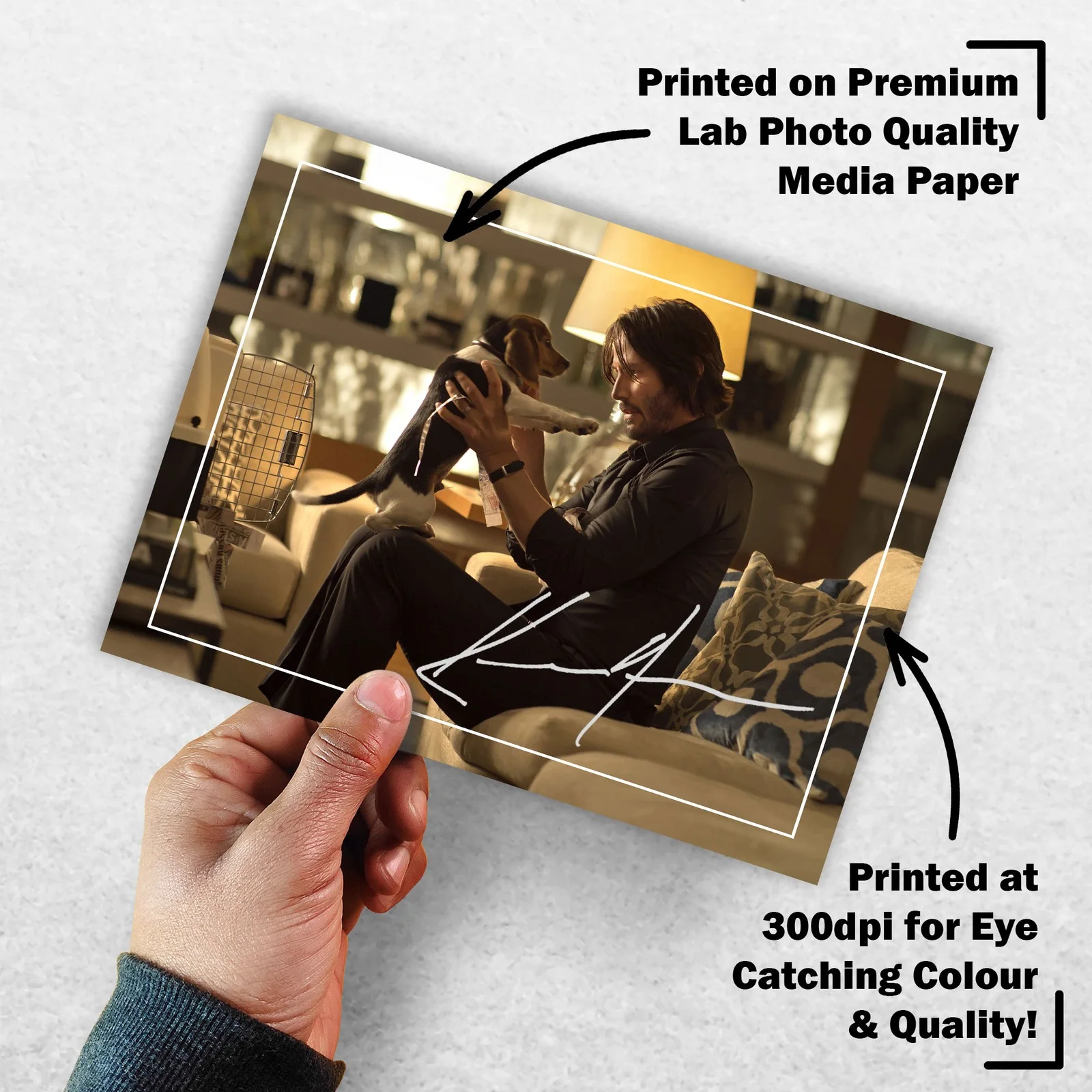 Keanu Reeves 8x6 Photo Signed Memorabilia 8x6 Pre Printed Autograph Photo, изображение 3