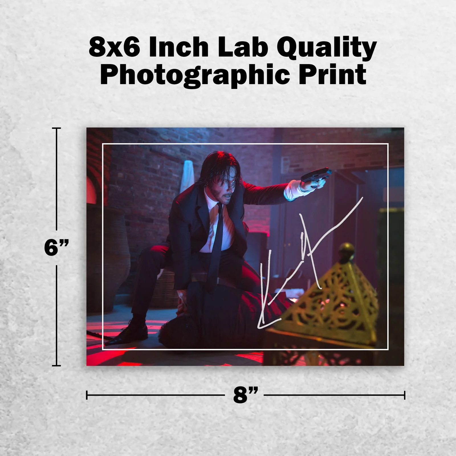 Keanu Reeves 8x6 Photo Signed Memorabilia 8x6 Pre Printed Autograph Photo, image 2