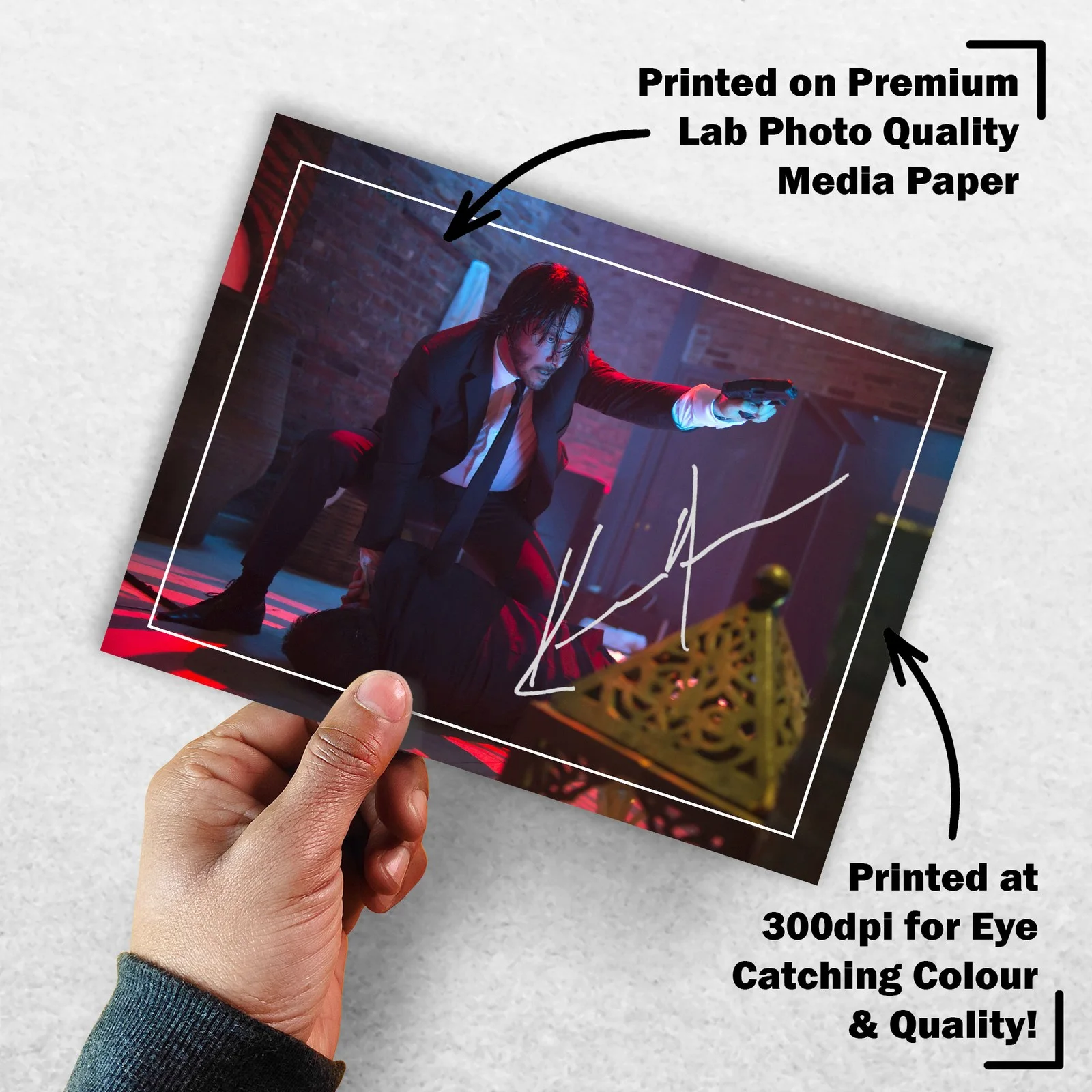 Keanu Reeves 8x6 Photo Signed Memorabilia 8x6 Pre Printed Autograph Photo, image 3