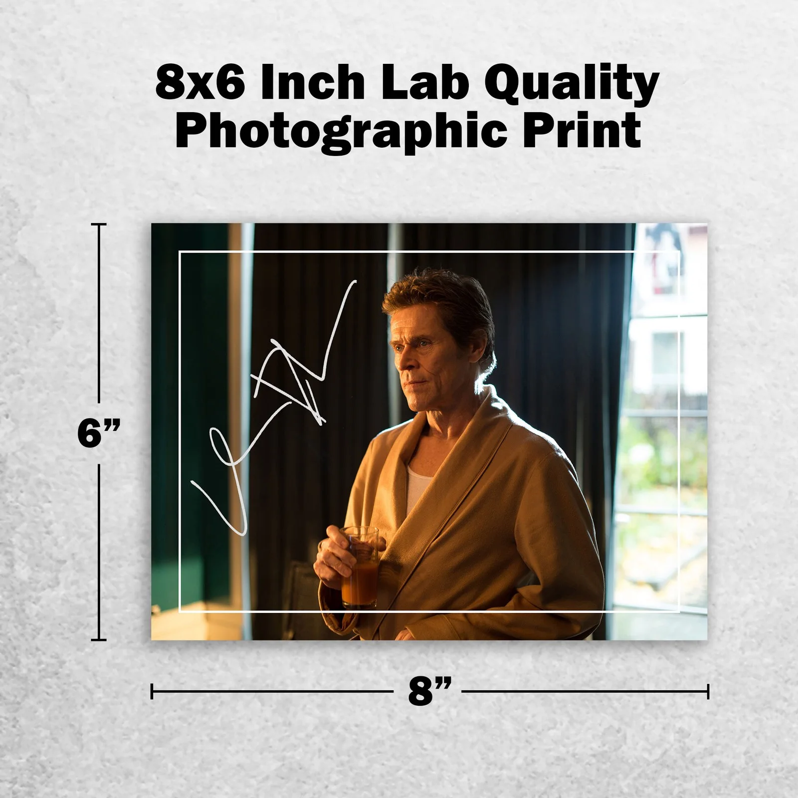 Willem Dafoe 8x6 Photo Signed Memorabilia 8x6 Pre Printed Autograph Photo, image 2