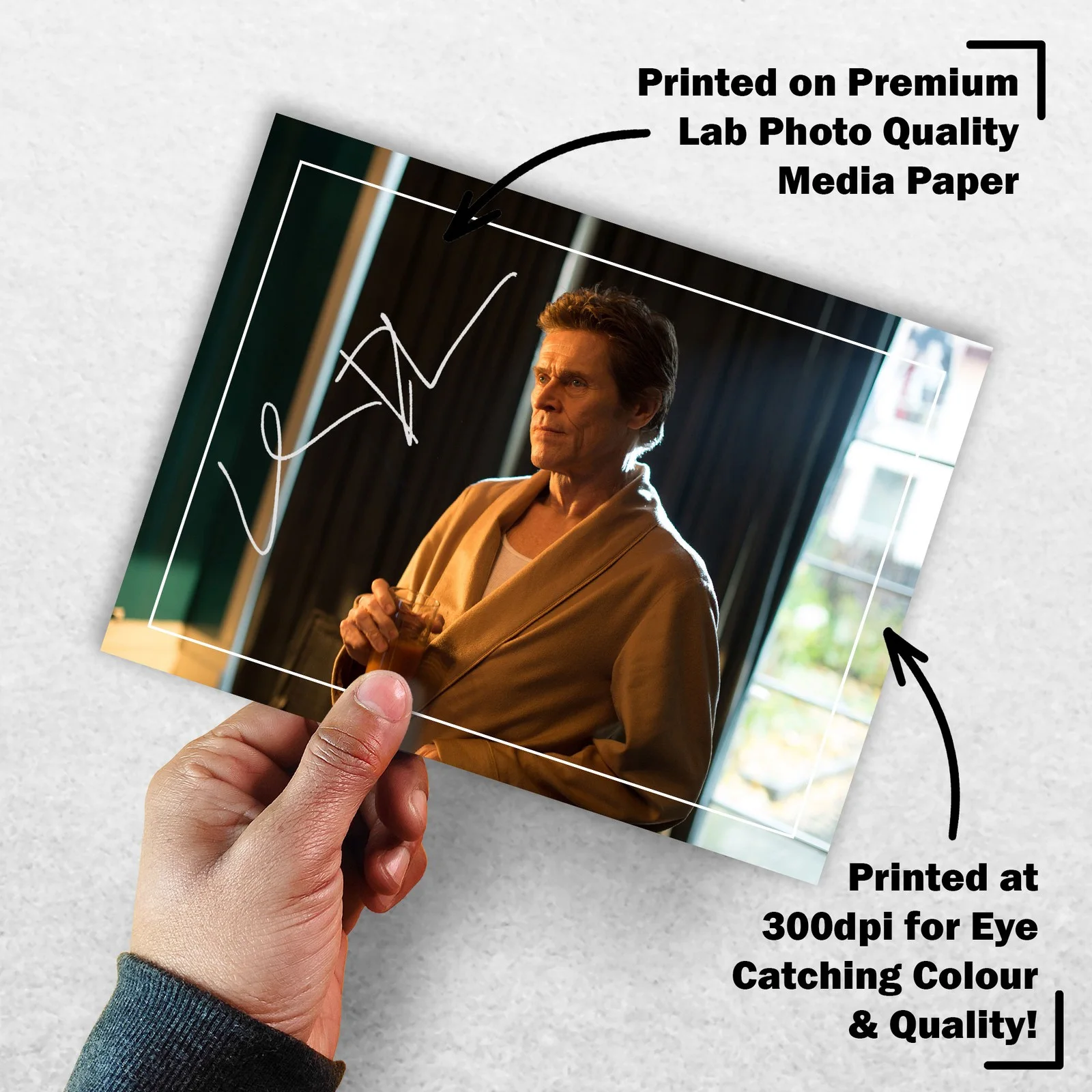 Willem Dafoe 8x6 Photo Signed Memorabilia 8x6 Pre Printed Autograph Photo, image 3