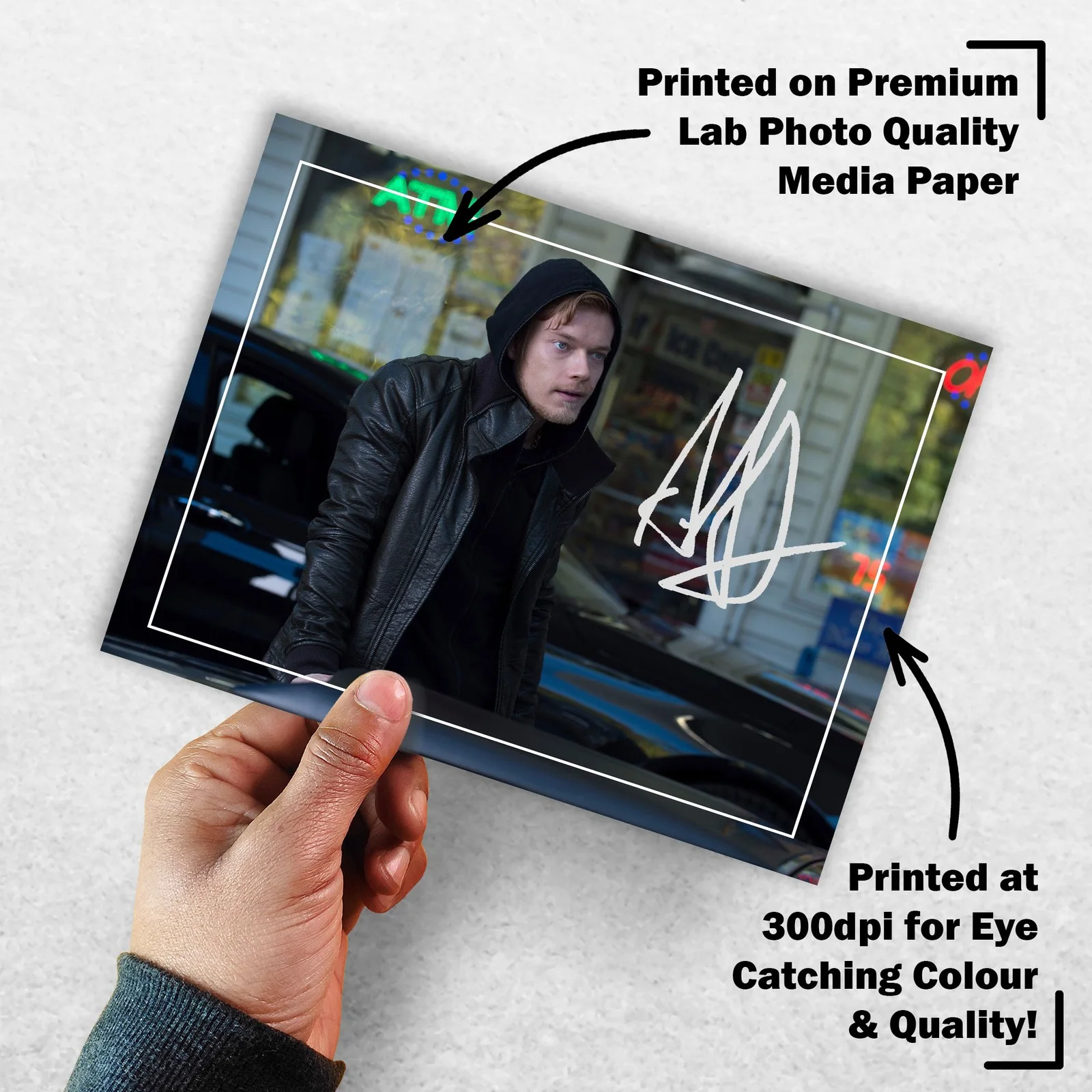 Alfie Allen 8x6 Photo Signed Memorabilia 8x6 Pre Printed Autograph Photo, изображение 3
