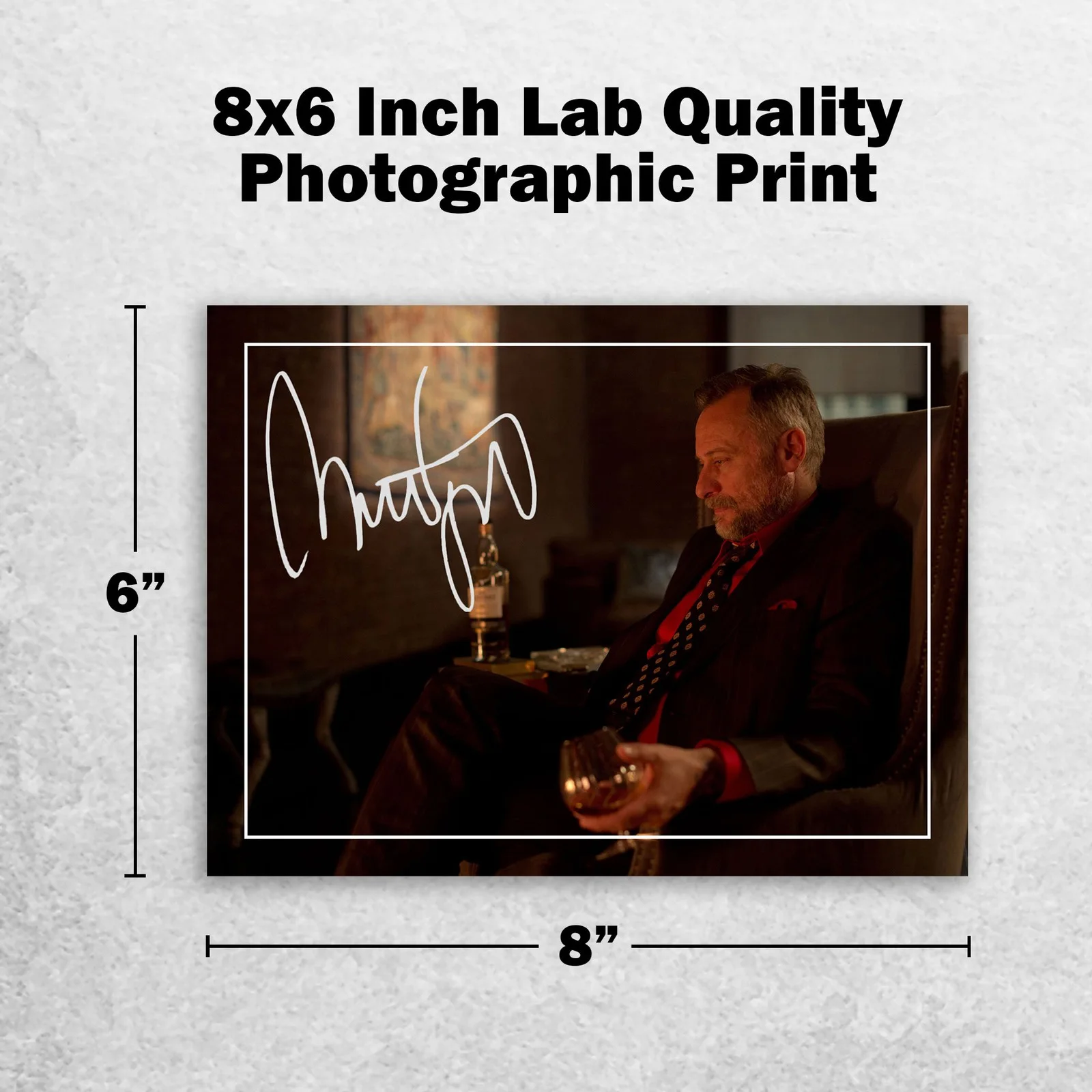Michael Nyqvist 8x6 Photo Signed Memorabilia 8x6 Pre Printed Autograph Photo, изображение 2
