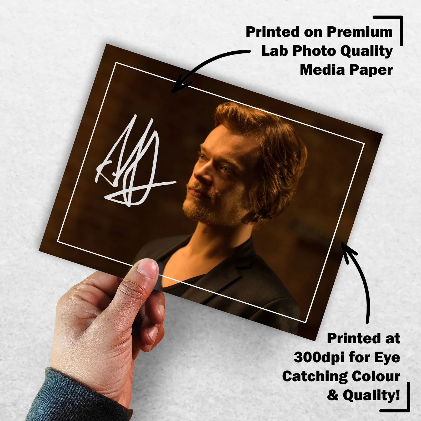 Alfie Allen 8x6 Photo Signed Memorabilia 8x6 Pre Printed Autograph Photo, изображение 3