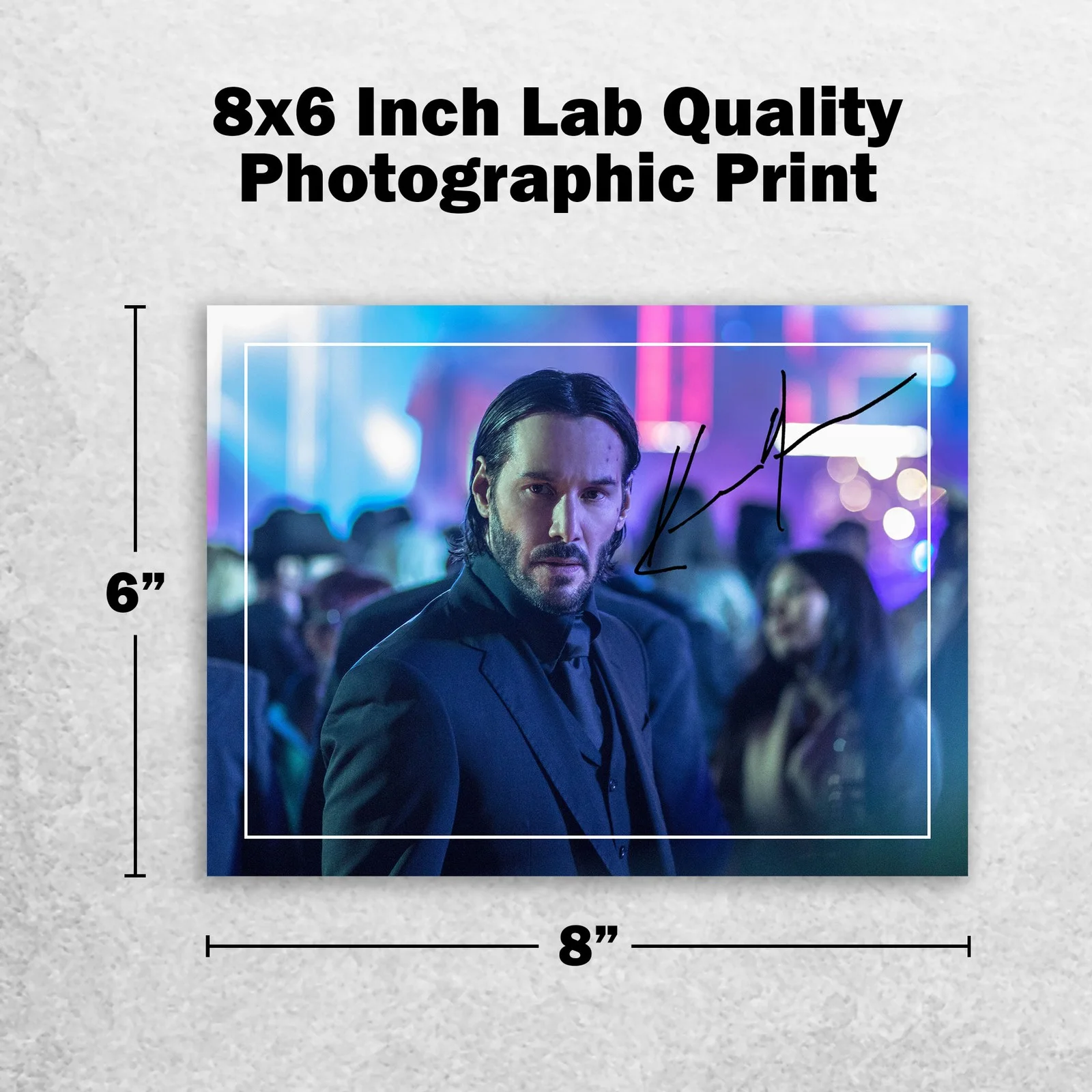 Keanu Reeves 8x6 Photo Signed Memorabilia 8x6 Pre Printed Autograph Photo, изображение 2