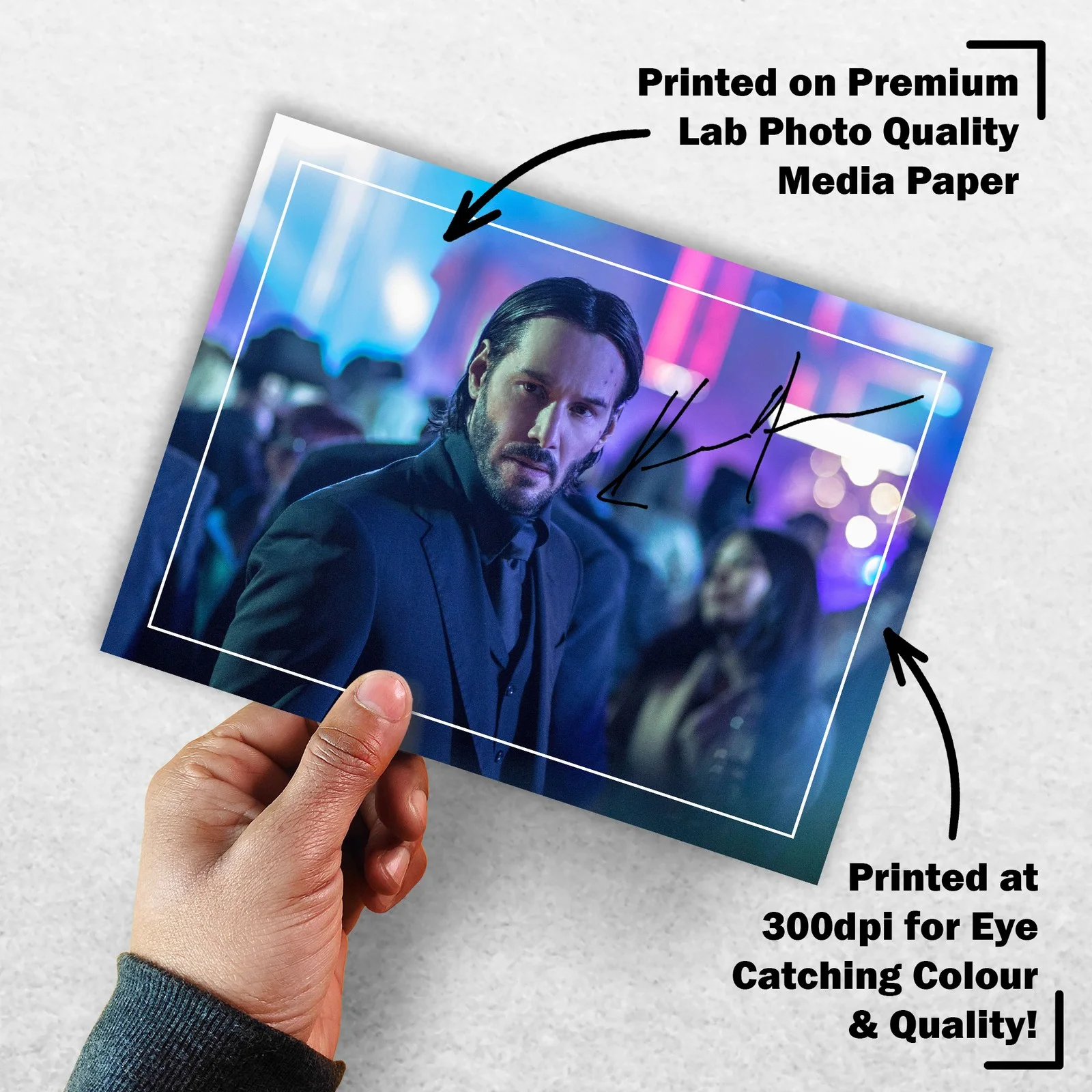 Keanu Reeves 8x6 Photo Signed Memorabilia 8x6 Pre Printed Autograph Photo, изображение 3