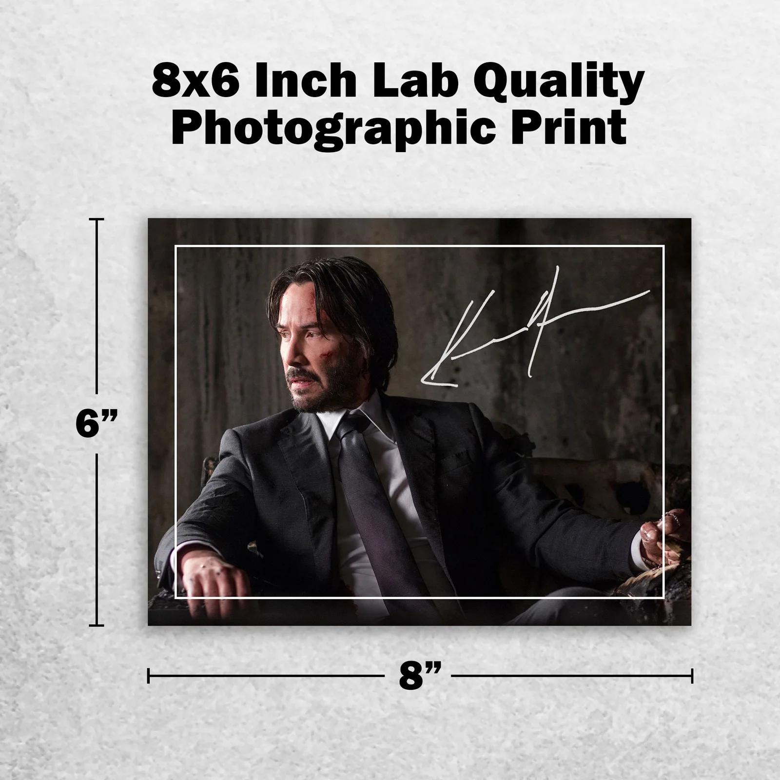 Keanu Reeves 8x6 Photo Signed Memorabilia 8x6 Pre Printed Autograph Photo, изображение 2