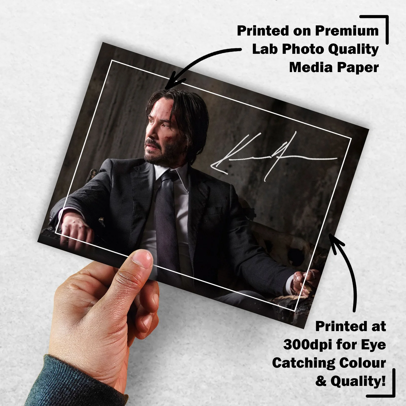 Keanu Reeves 8x6 Photo Signed Memorabilia 8x6 Pre Printed Autograph Photo, изображение 3