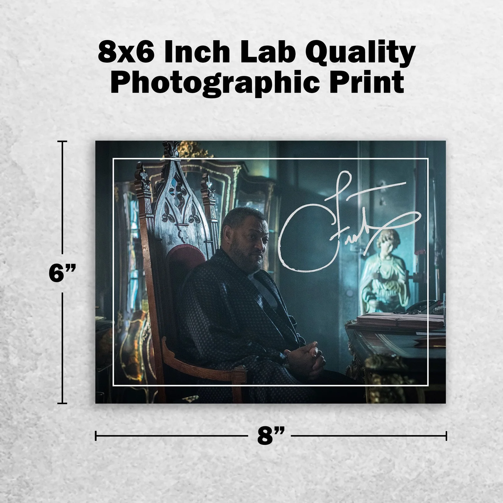 Laurence Fishburne 8x6 Photo Signed Memorabilia 8x6 Pre Printed Autograph Photo, image 2