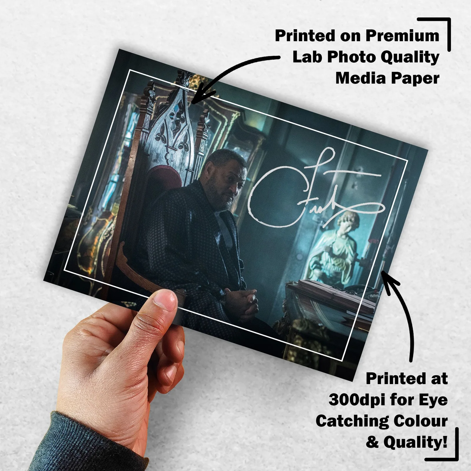Laurence Fishburne 8x6 Photo Signed Memorabilia 8x6 Pre Printed Autograph Photo, image 3