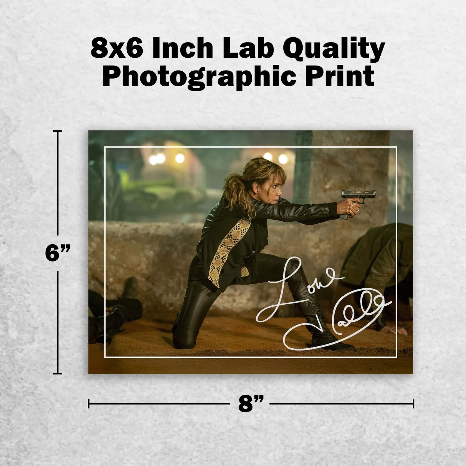Halle Berry Signed Memorabilia 8x6 Pre Printed Autograph Photo Memorabilia, image 2