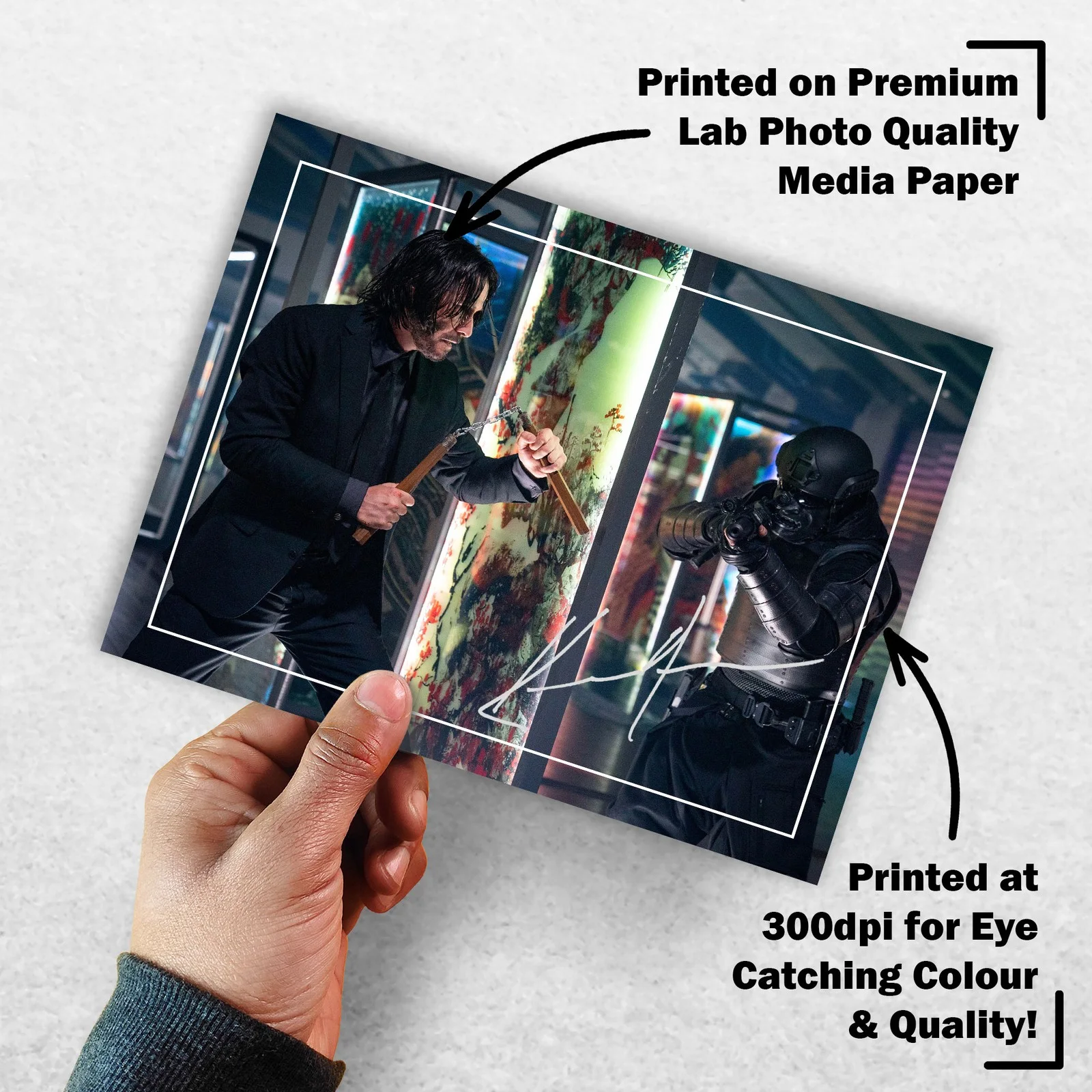Keanu Reeves 8x6 Photo Signed Memorabilia 8x6 Pre Printed Autograph Photo, изображение 3