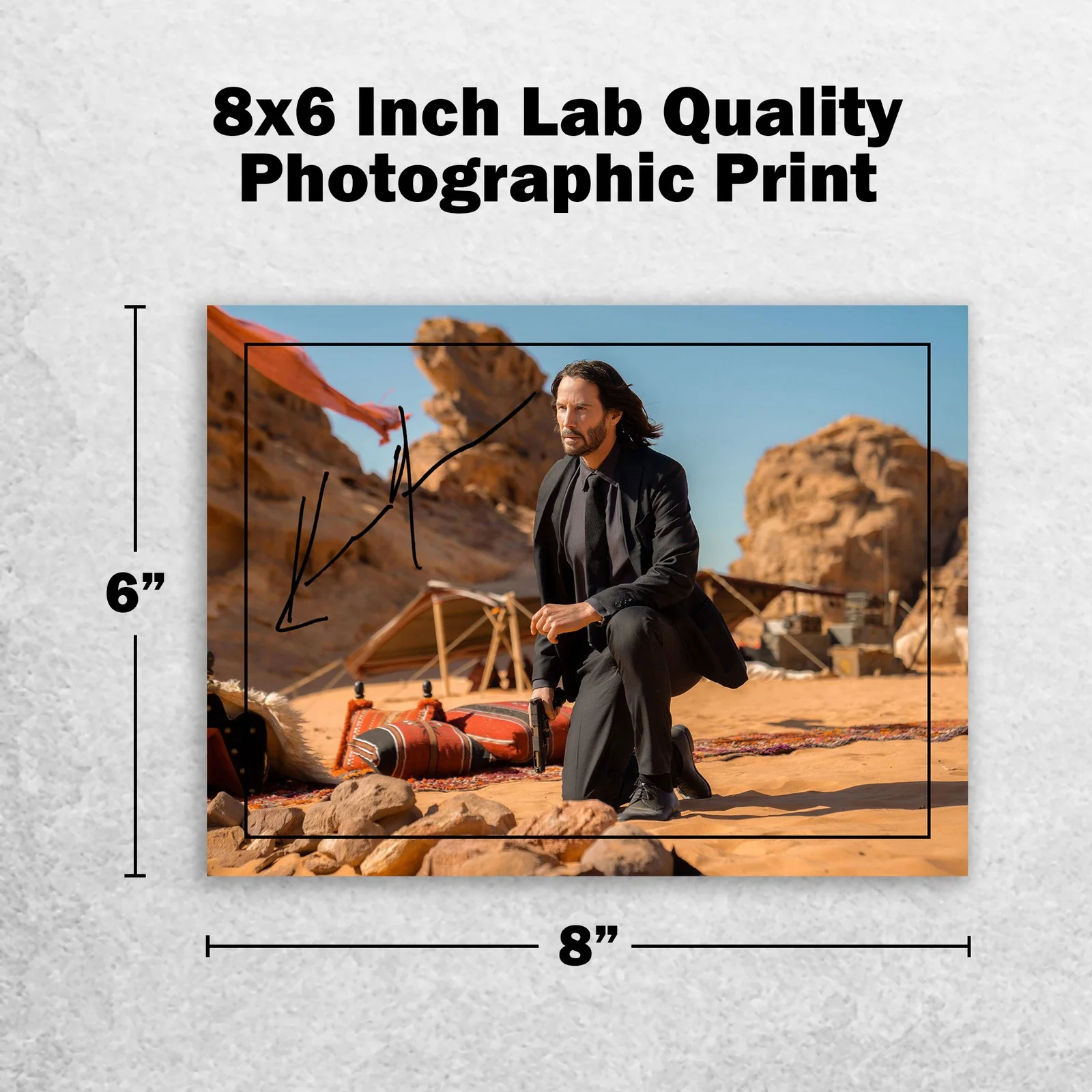 Keanu Reeves 8x6 Photo Signed Memorabilia 8x6 Pre Printed Autograph Photo, изображение 2