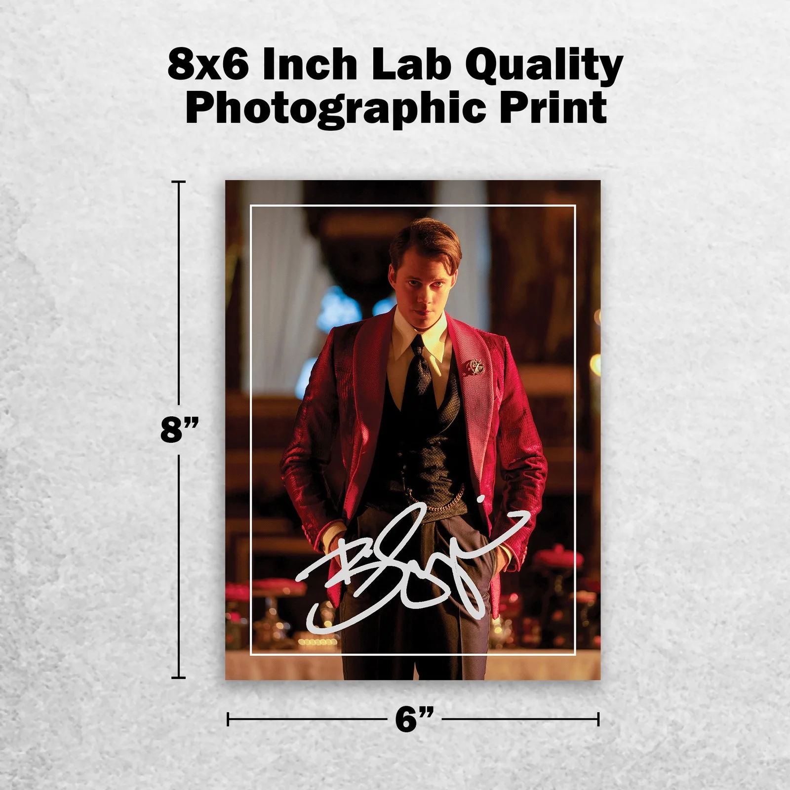 Bill Skarsgård 8x6 Photo Signed Memorabilia 8x6 Pre Printed Autograph Photo, изображение 2